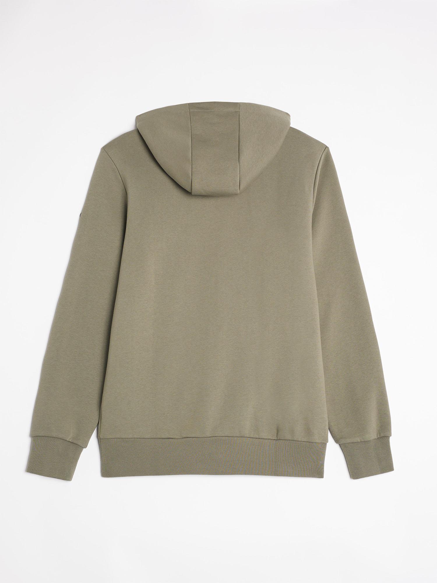 Gilet Zippe Homme Molleton Vert tbs