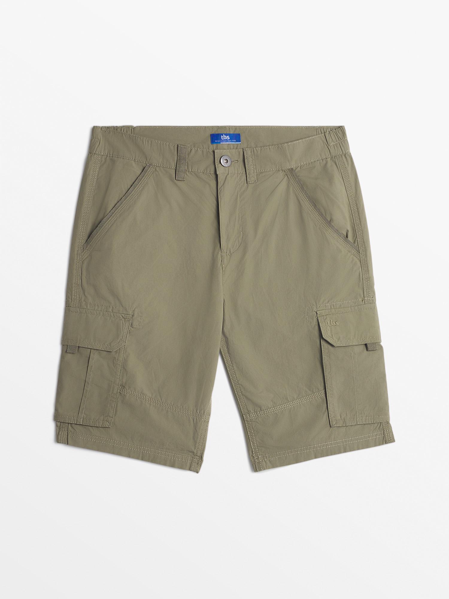Short Homme Leger Coton Biologique Kaki tbs