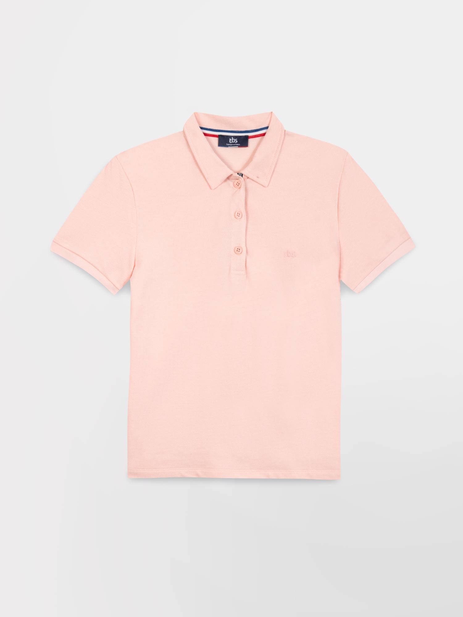 Polo Femme Fabrique en France Rose tbs
