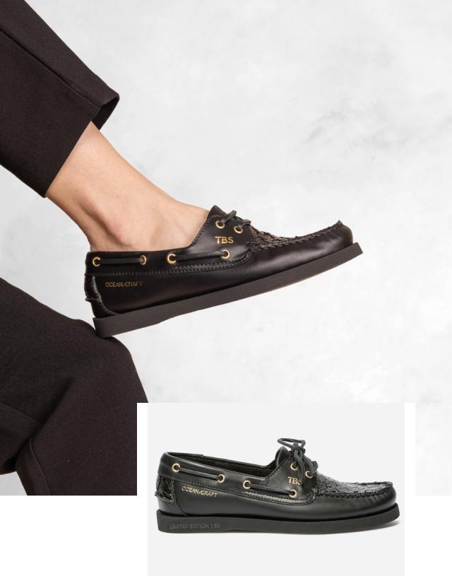 chaussures bateau femme PHENISE cuir poisson chaussures bateau femme PHENISE cuir poisson