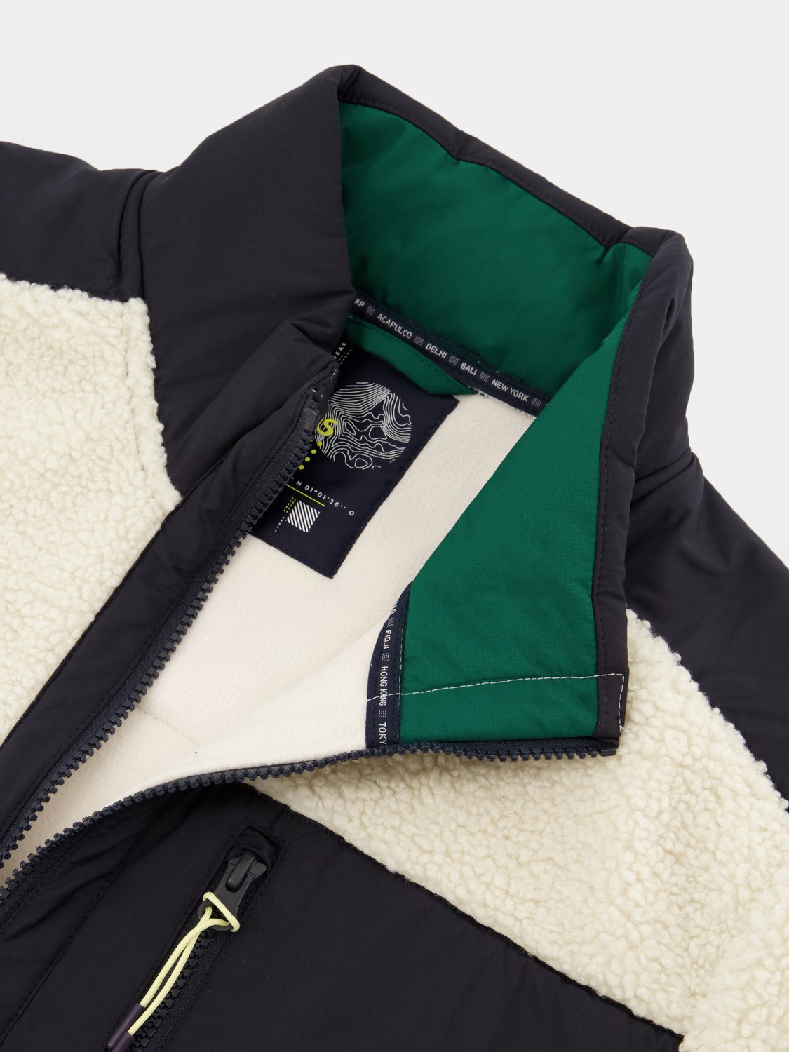 Polaire Sherpa Homme Zippée Ecru TIBETZIP