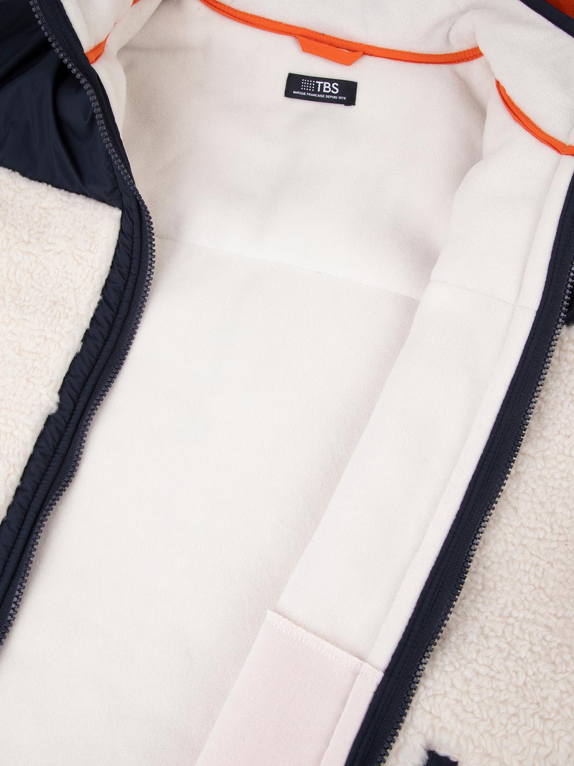 Polaire Sherpa Manches Longues Blanc LORISZIP