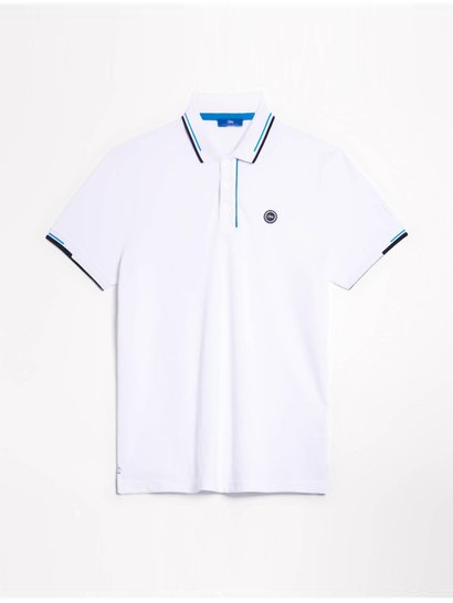 Polo Homme Manches Courtes Blanc