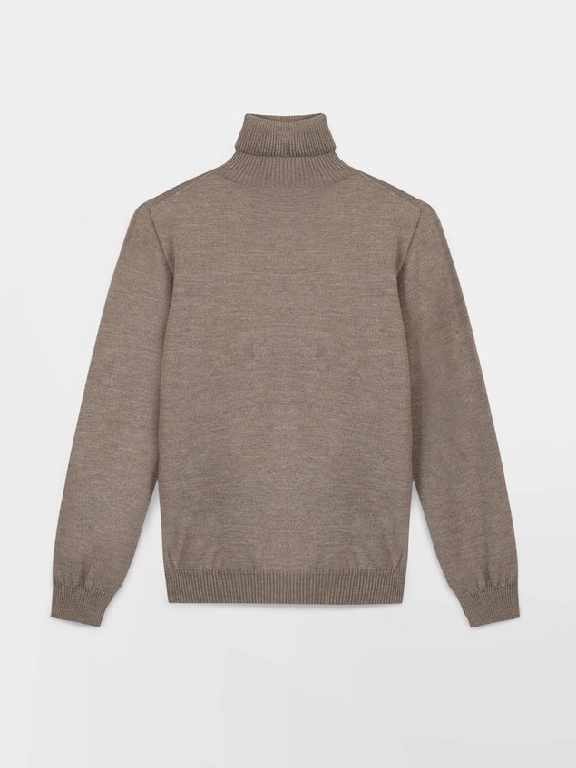 Pull Homme Fabriqué en France Laine Beige