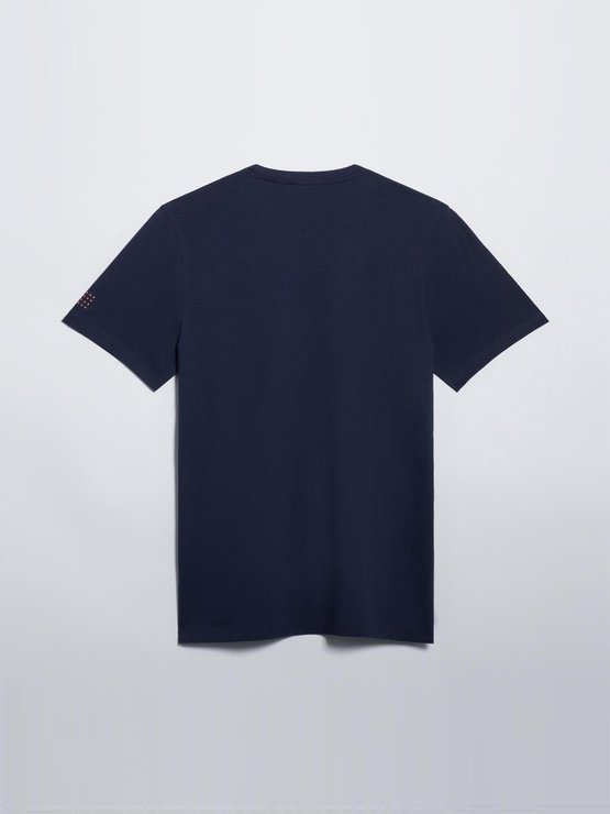 Tee Shirt homme Print Coton Bio Bleu Marine