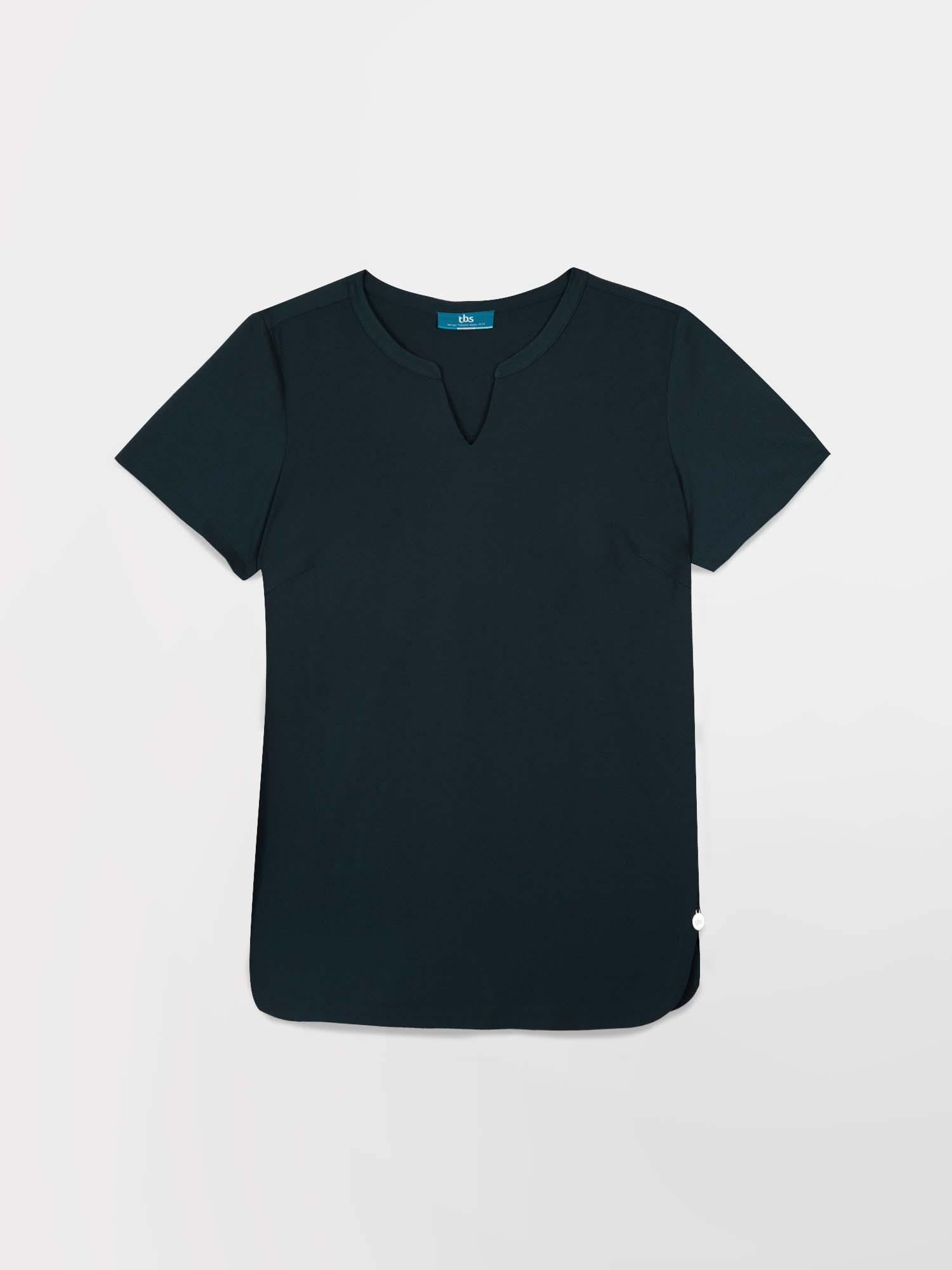 Blouse Femme Legere En Crepe Marine tbs