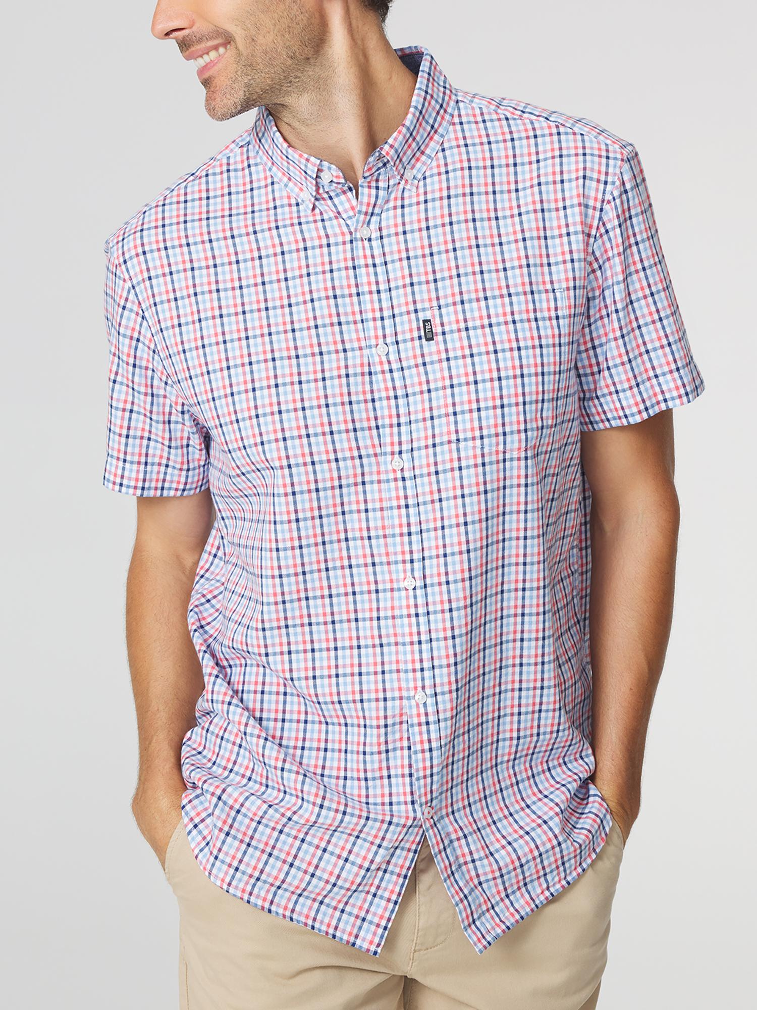 Chemise Homme ExOfficio Manches Courtes – Taille XL – Carreaux Vert/jaune/orange – Randonnée Plein Air