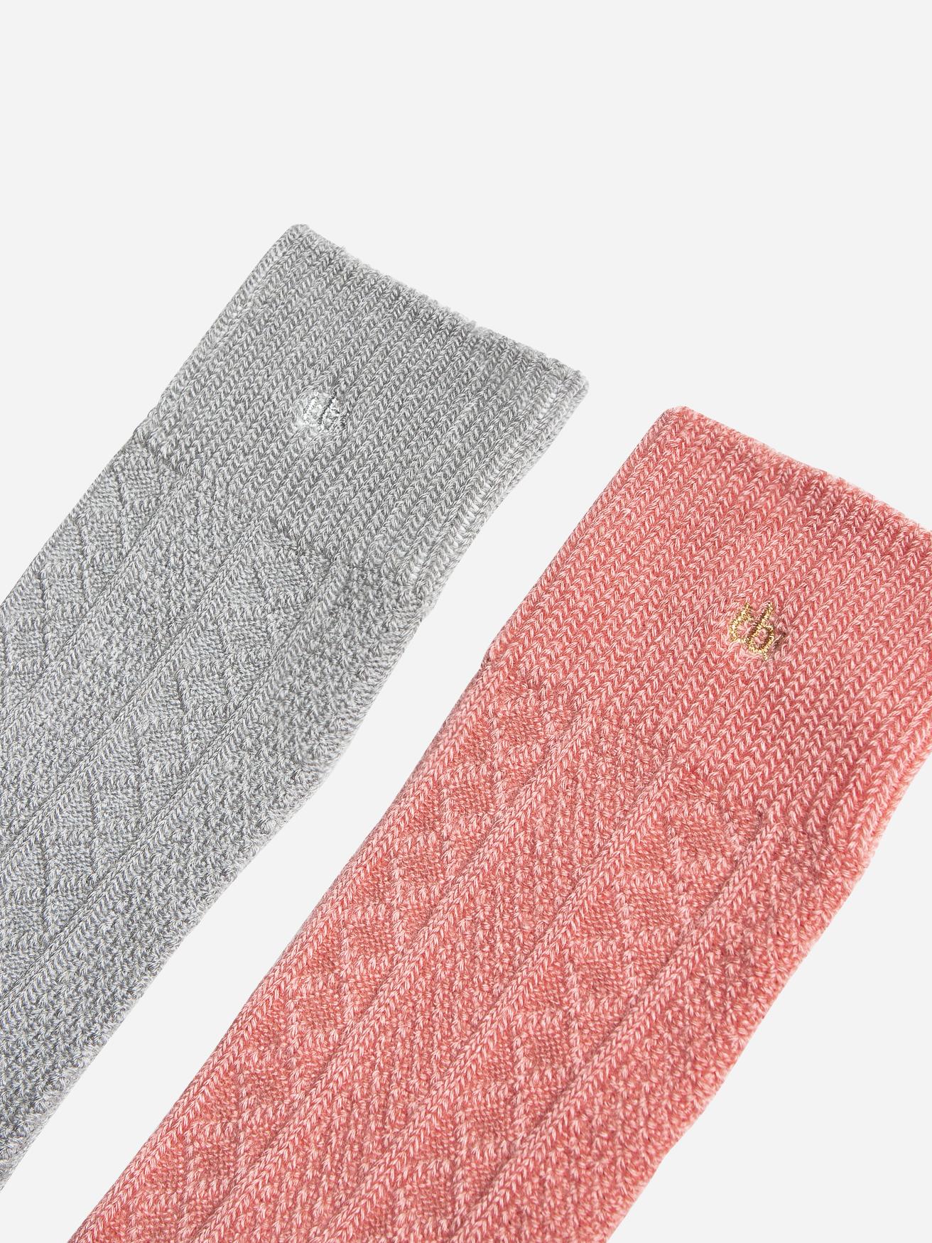 Pack De 2 Paires De Chaussettes De Sport PINK Pour Femme – Taille M (5-10), Amorti, évacuation Humidité