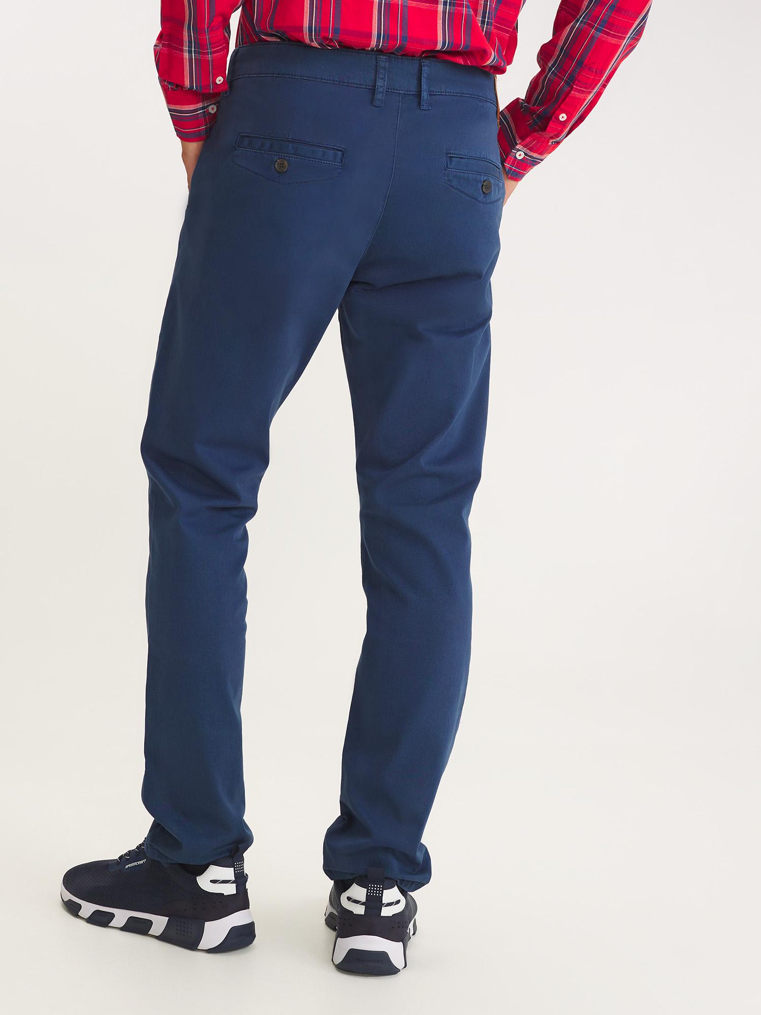 Pantalon chino bleu best sale homme