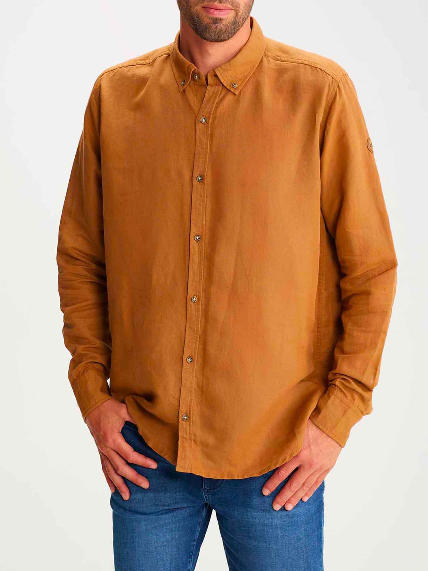 Chemise marron homme hotsell