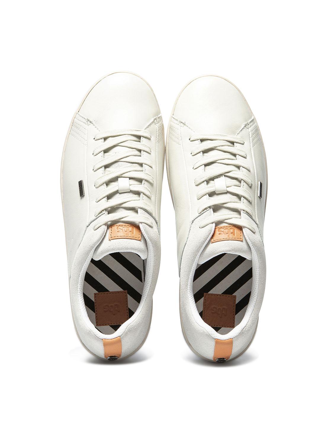 Tennis blanche cuir homme top