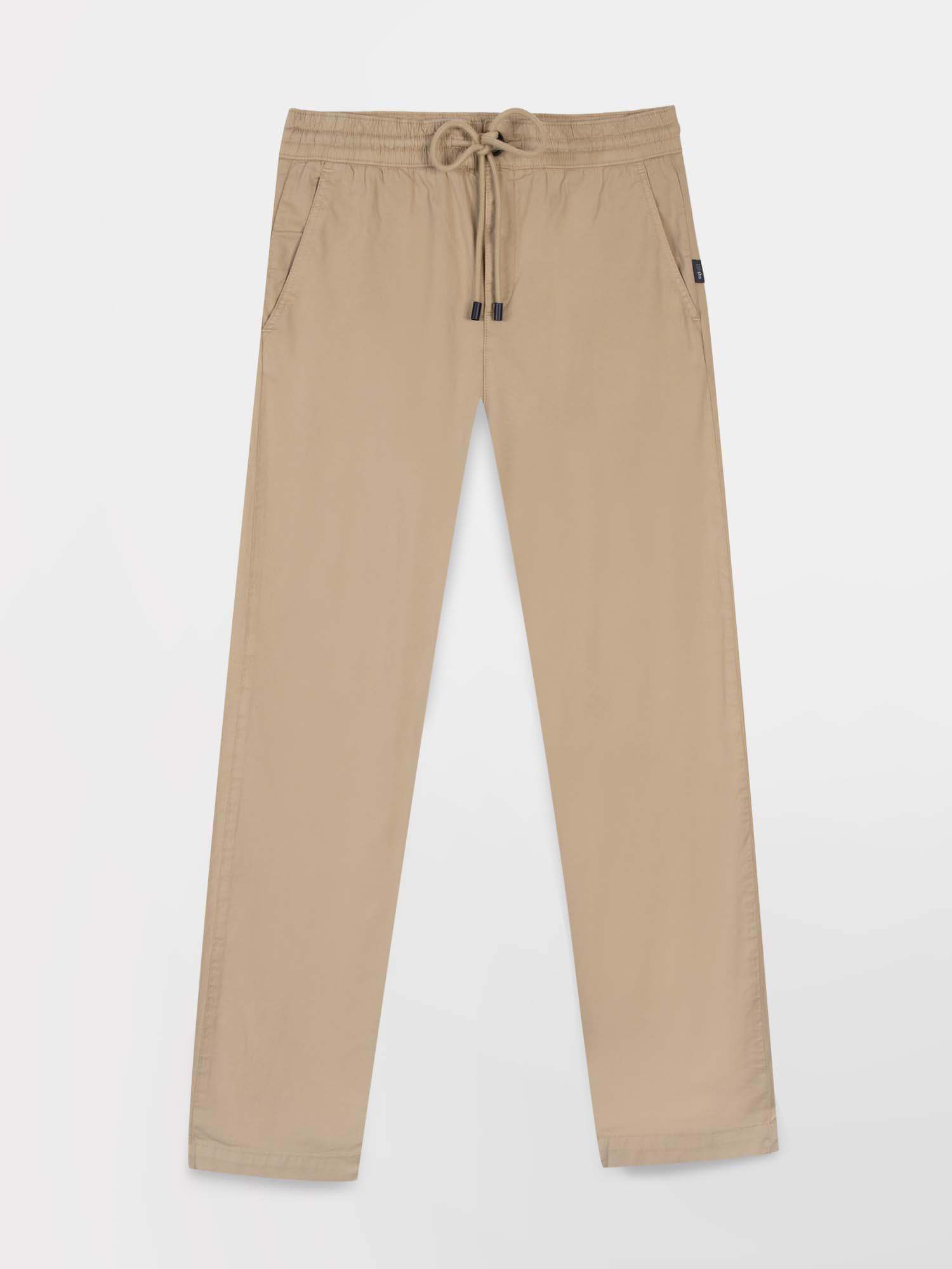 Pantalon Femme TBS En Coton Beige - Taille 36 - Fermeture Marin - Neuf Avec étiquettes