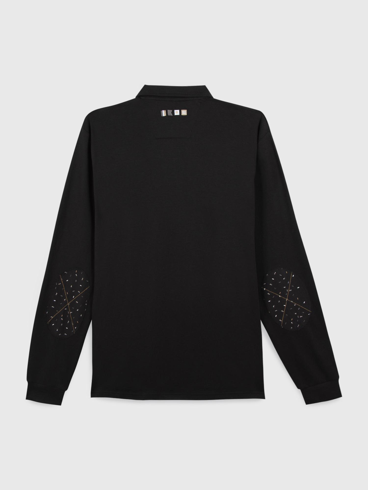 Polo Homme Manches Longues Noir BARZAPOL tbs