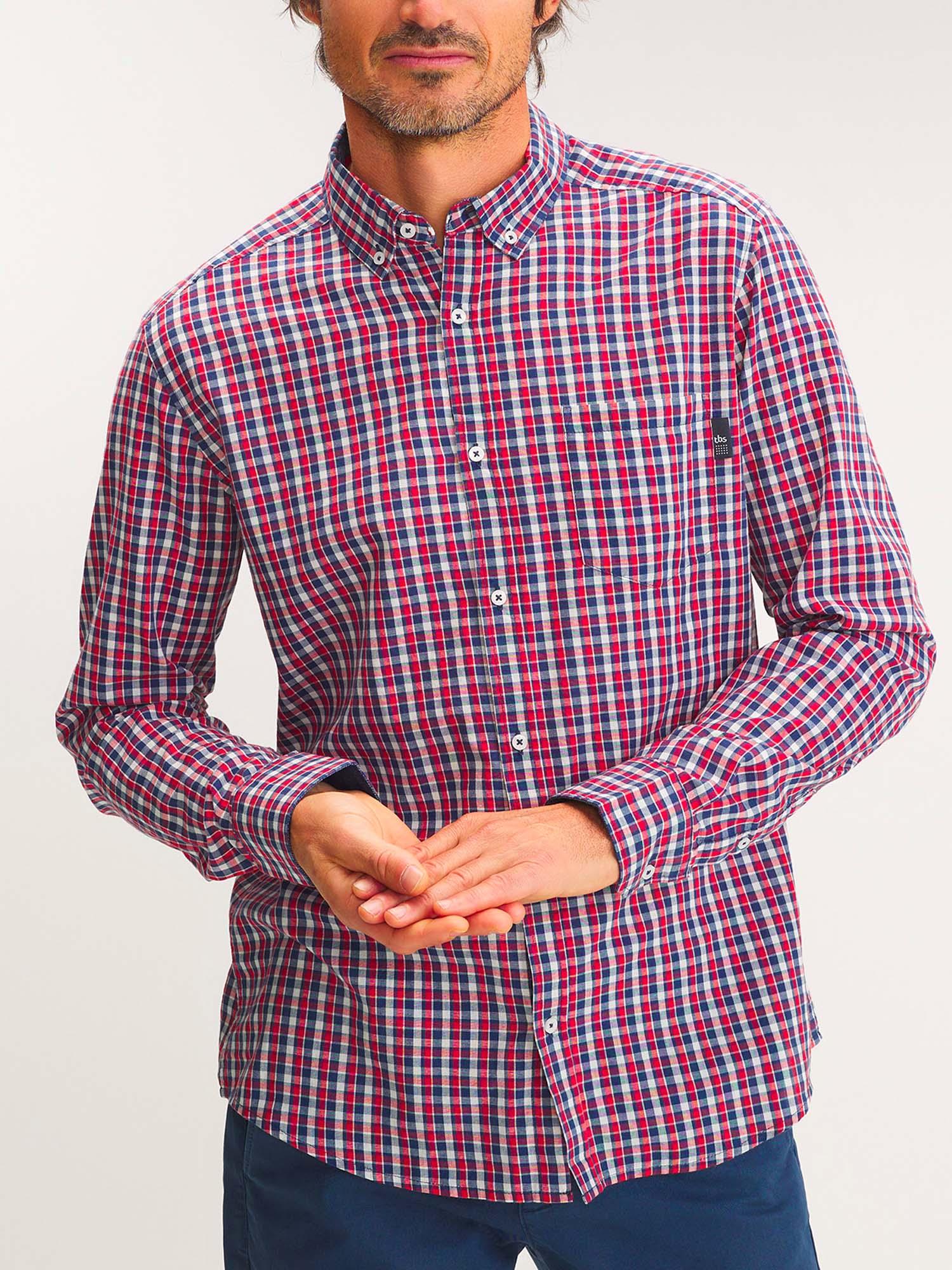 Chemise homme petit carreaux sales