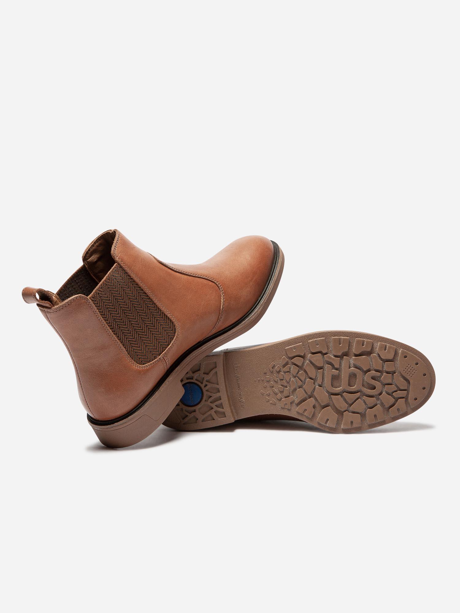 Bottine femme en cuir best sale