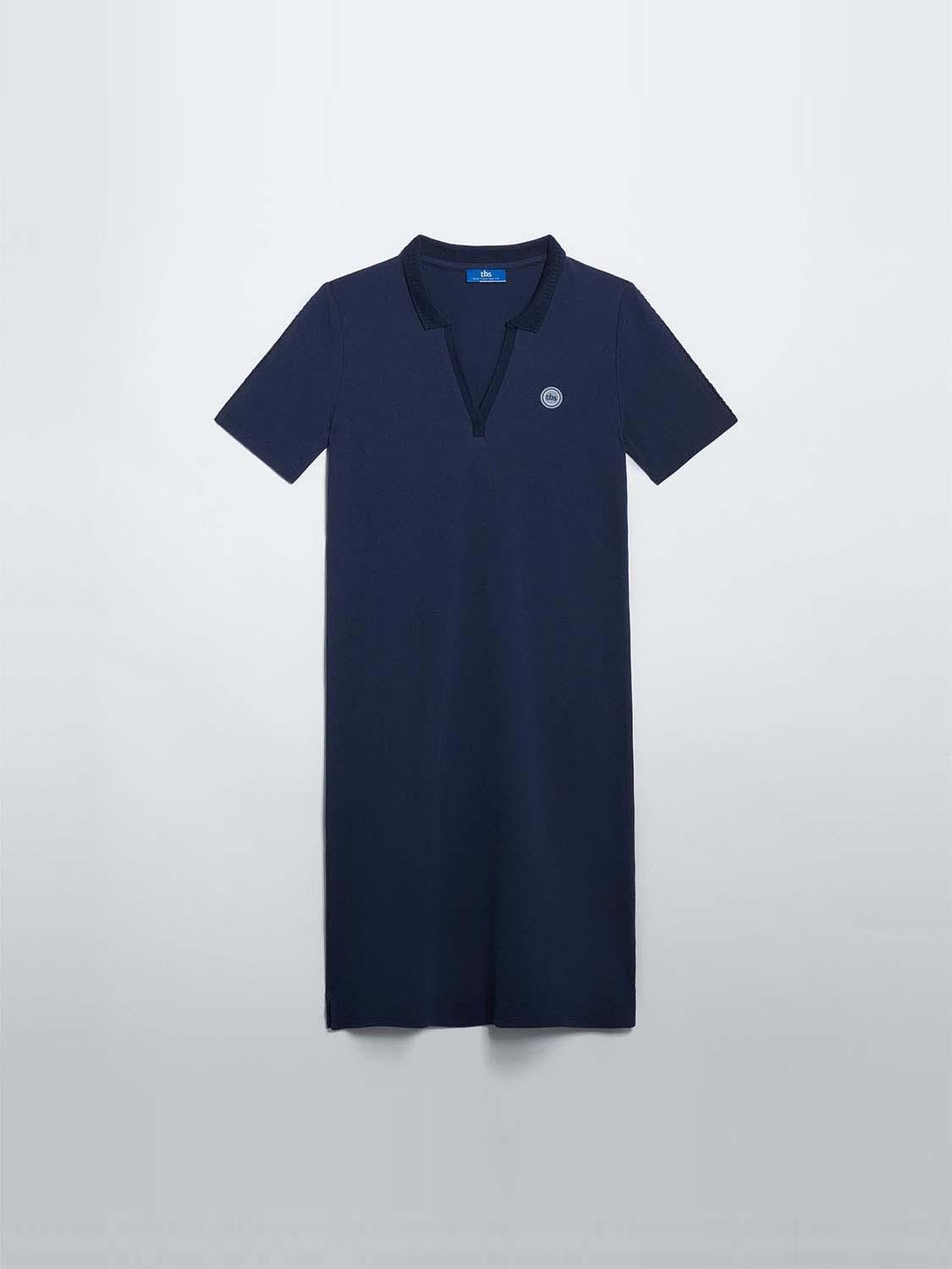 Robe polo femme bleu marine shop