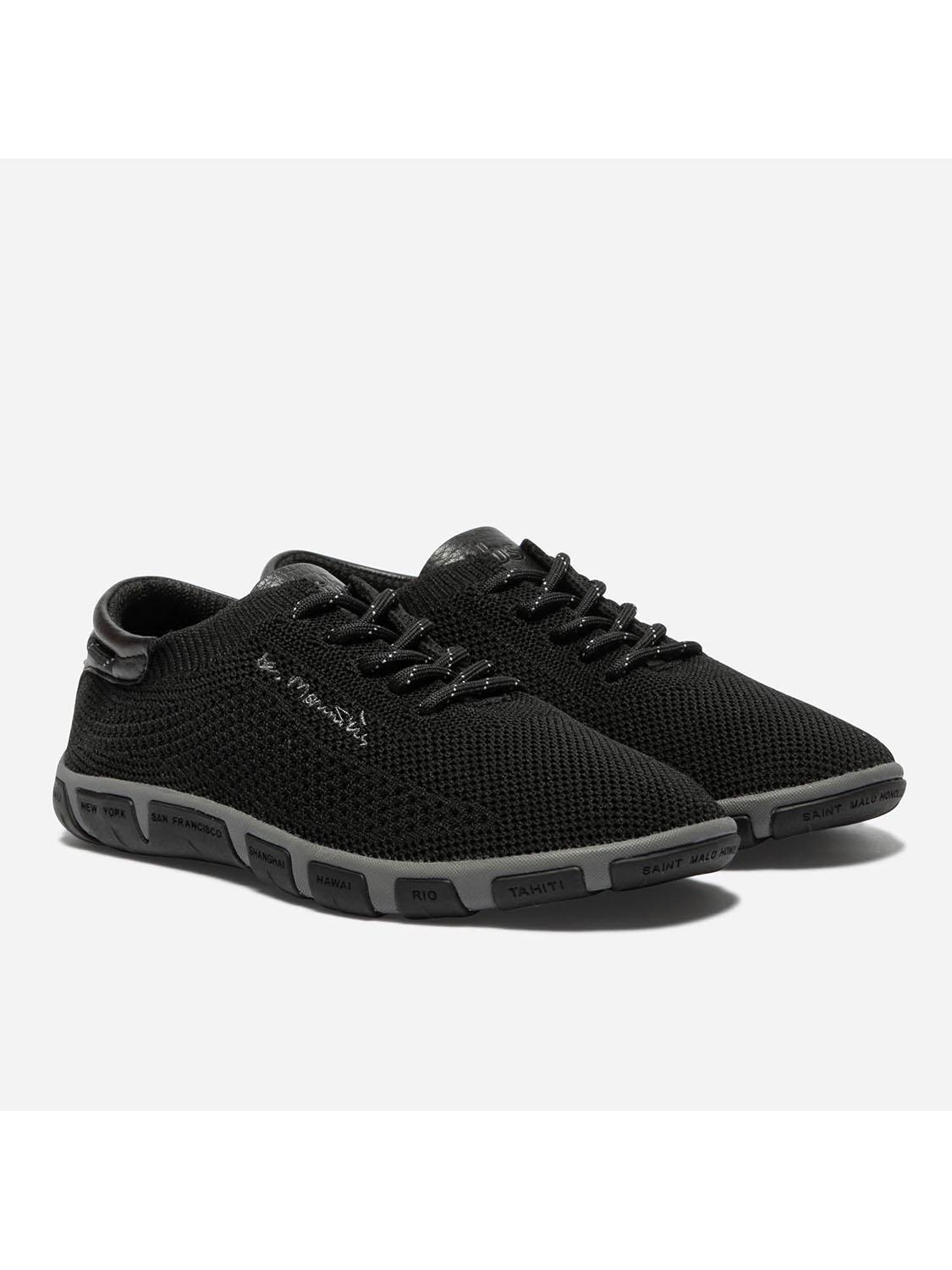 Tennis Femme Textile Recycle Noir tbs