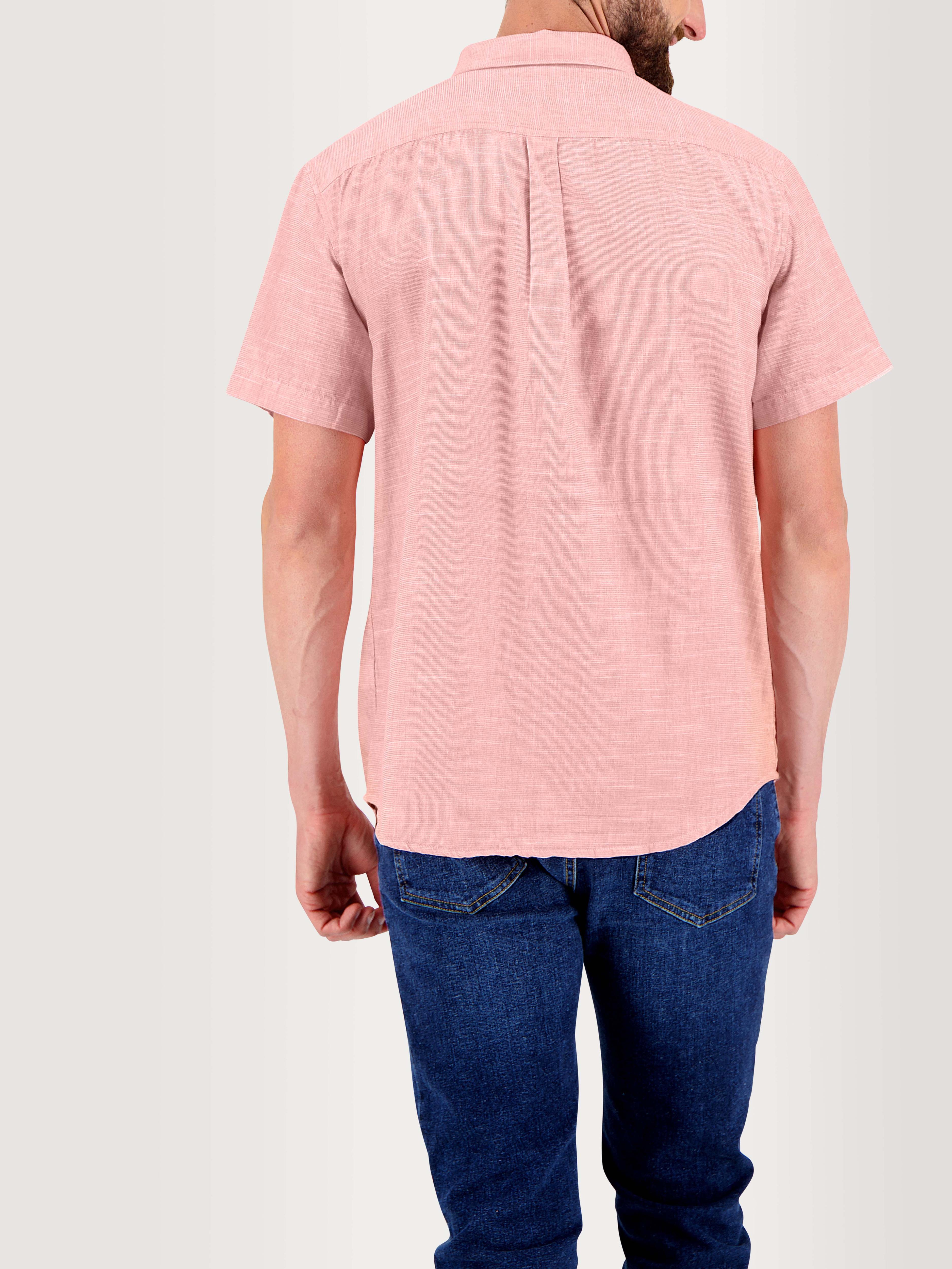 Chemise Été Homme Manches Courtes Col Mao Coton Casual - Légère Et Confortable, Style Henley Plage
