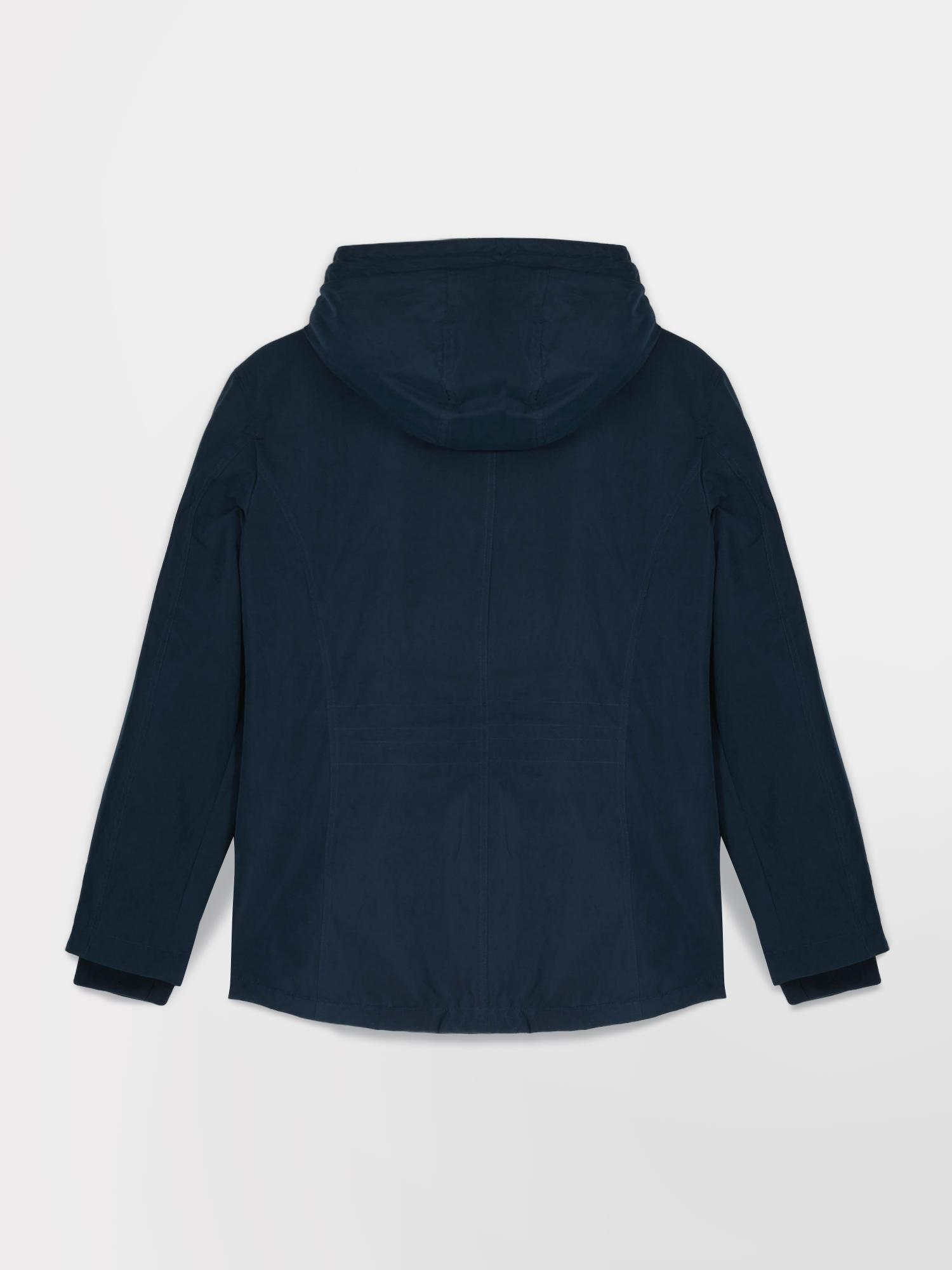 Manteau col officier Bleu marine