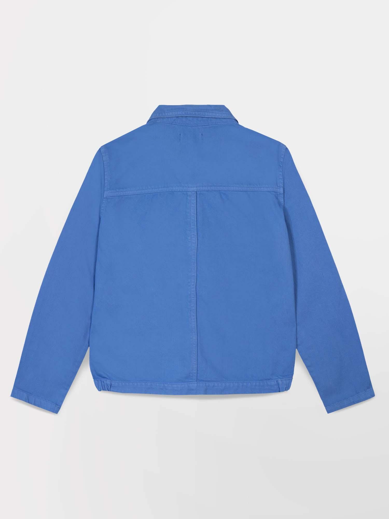 VESTE BLOUSON VINTAGE COP COPINE - Coton Bleu - Taille 38 - Occasion Très Bon état - Courte Et Légère