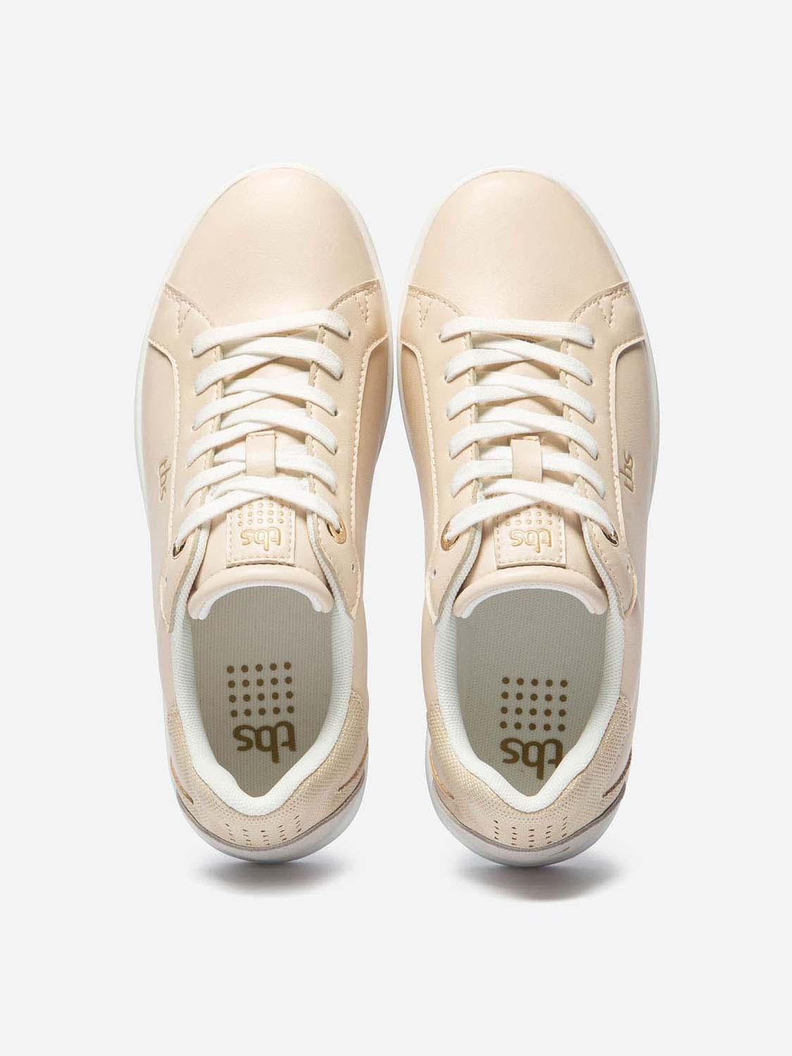 Baskets Femme En Cuir Rose Pastel tbs