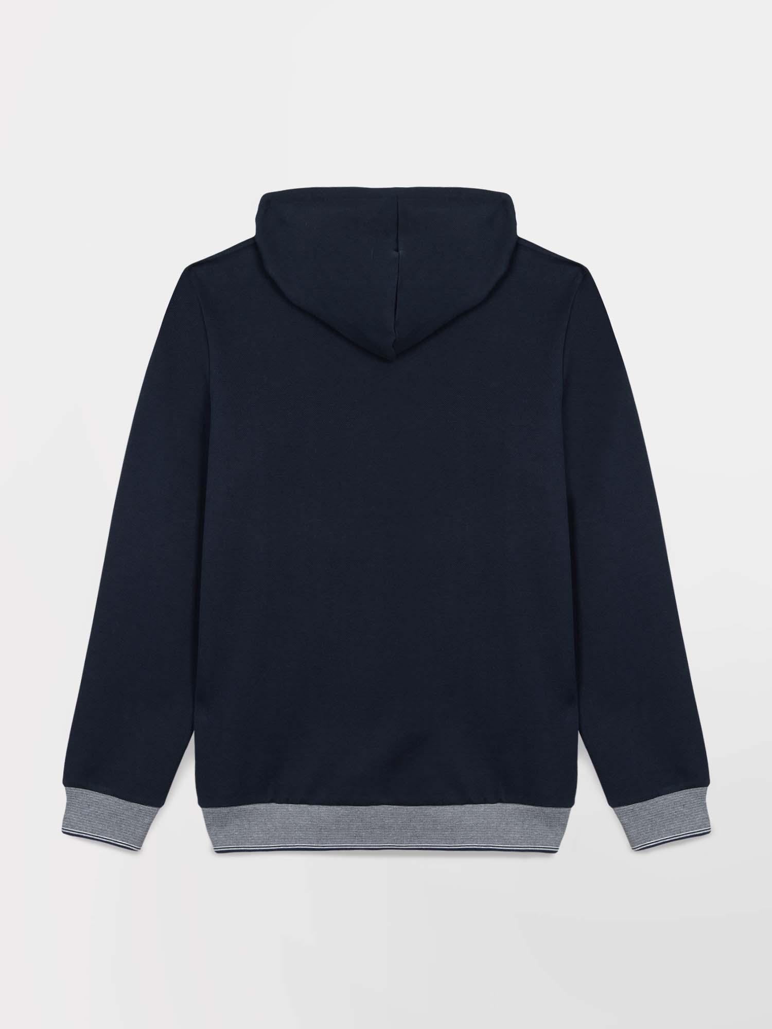 Sweat A Capuche Homme Coton Pique Marine tbs