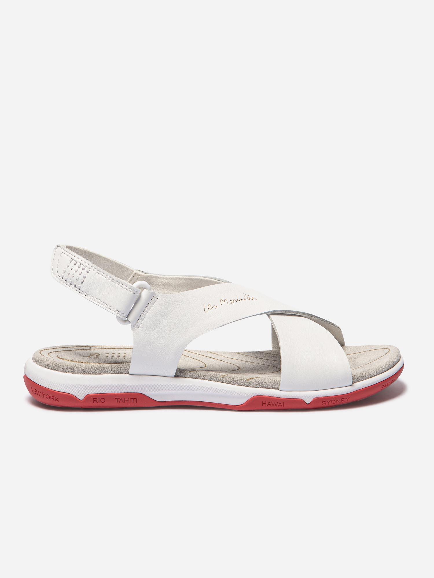 Sandales cuir blanches shop femme