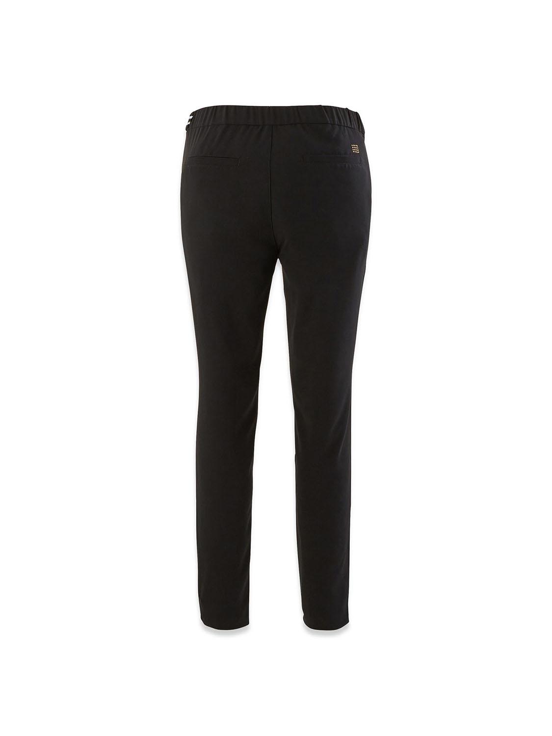Pantalon Chino Femme Avec Ceinture Noir tbs