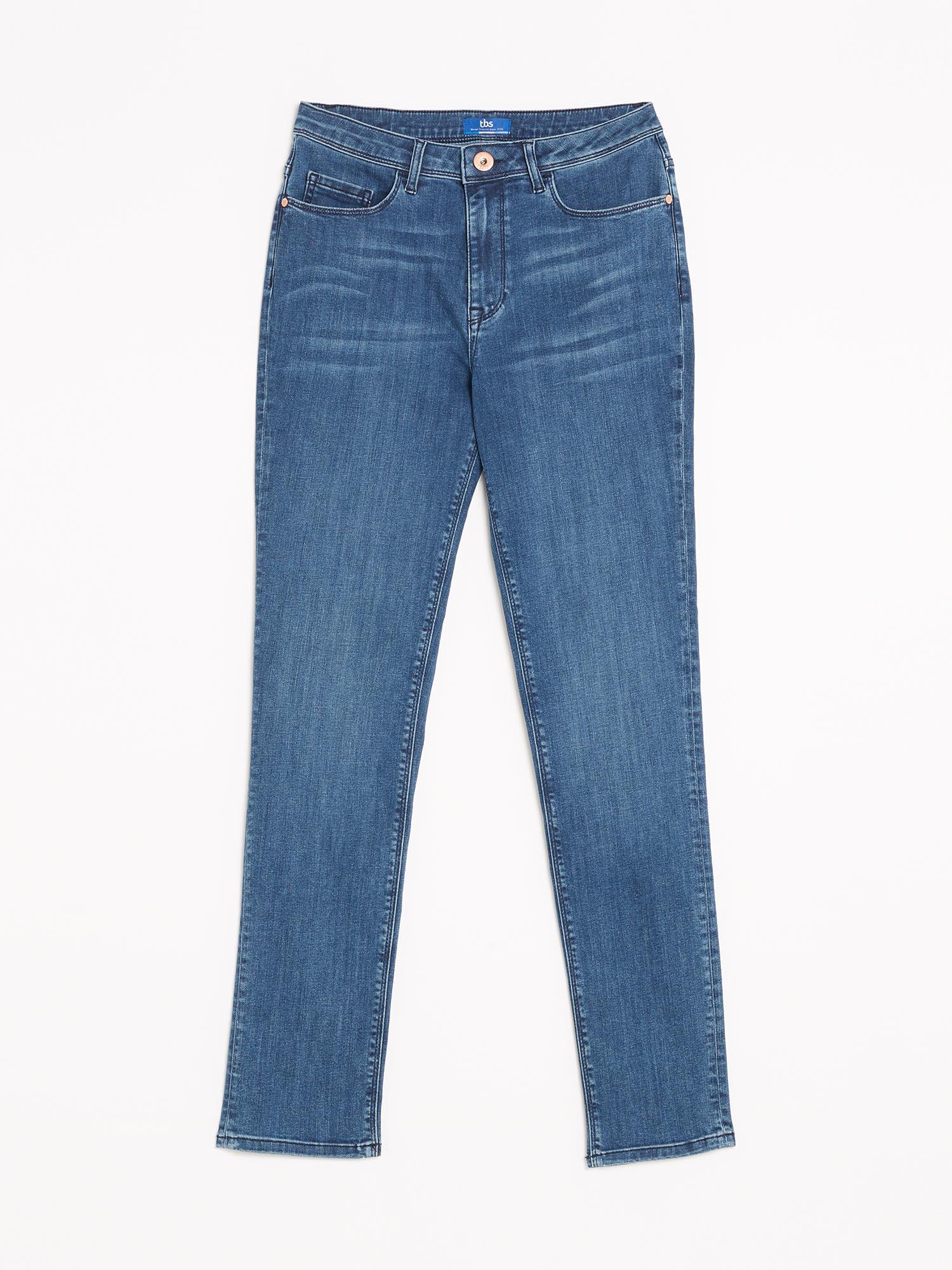 Pantalon tbs femme deals taille haute