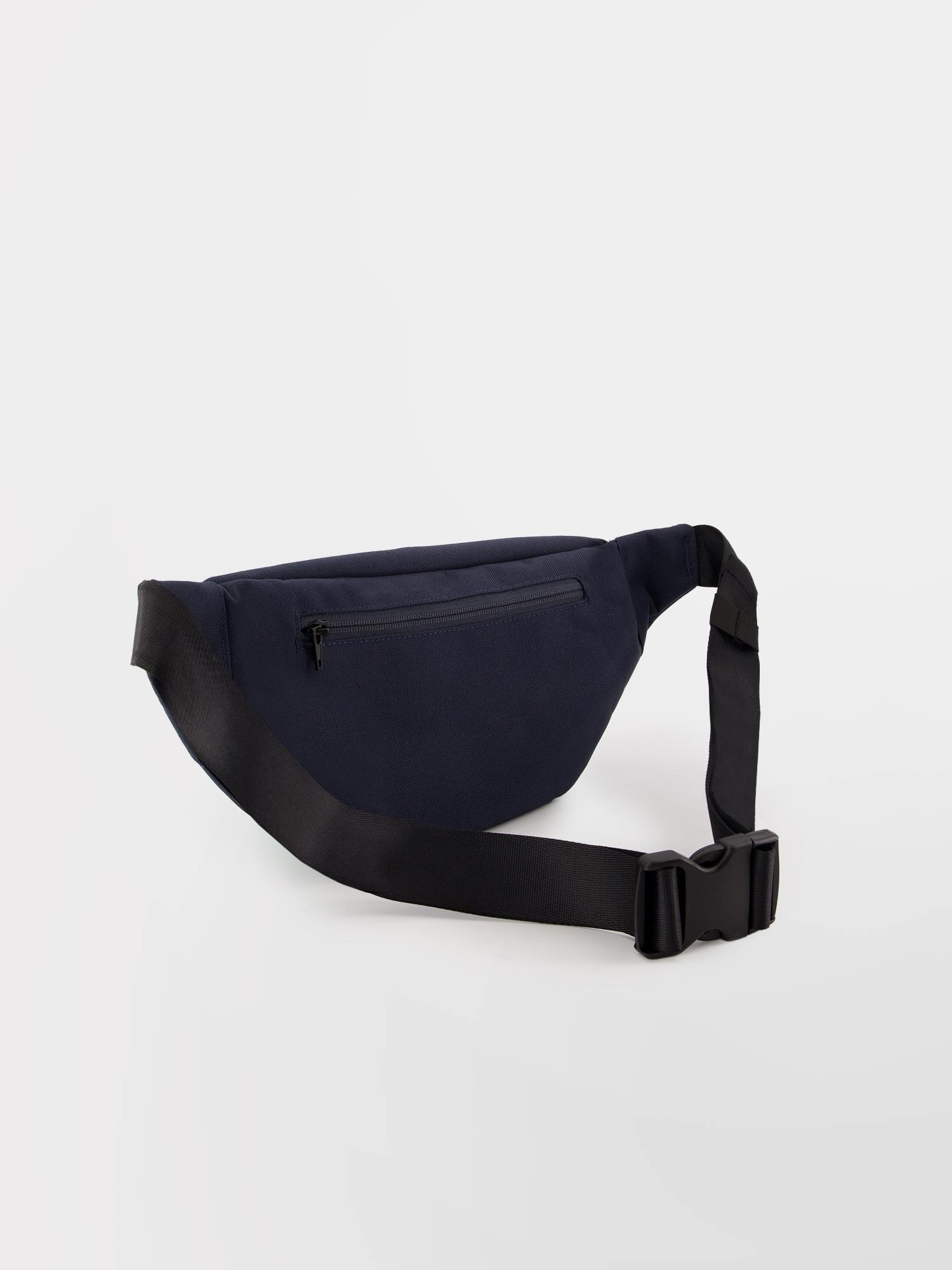 Sac banane en nylon de randonnée rétro bleu marine LL Bean des années