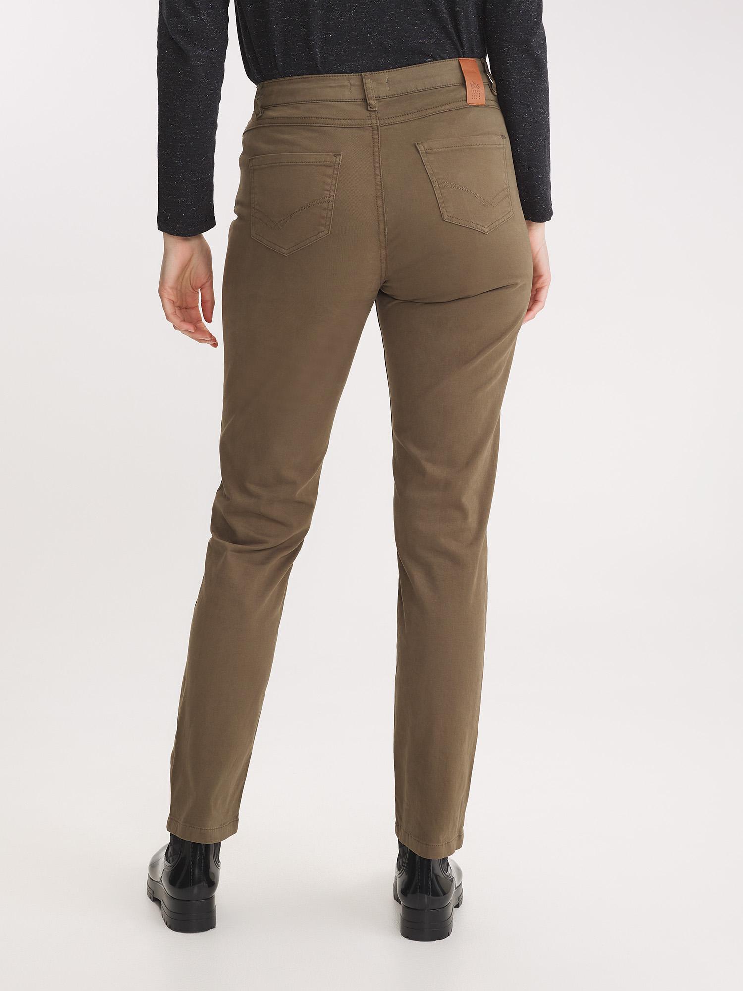 Pantalon coton top stretch femme