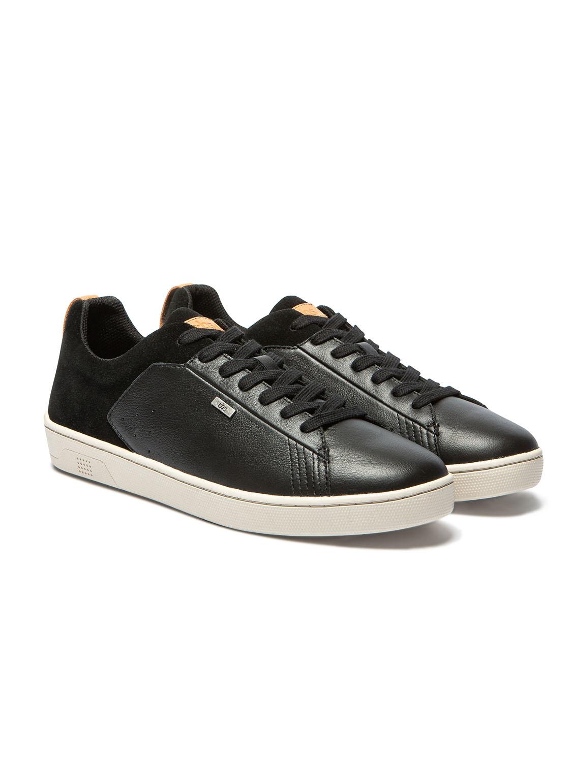 Tennis Homme Confort Purefoam Dessus Cuir Noir