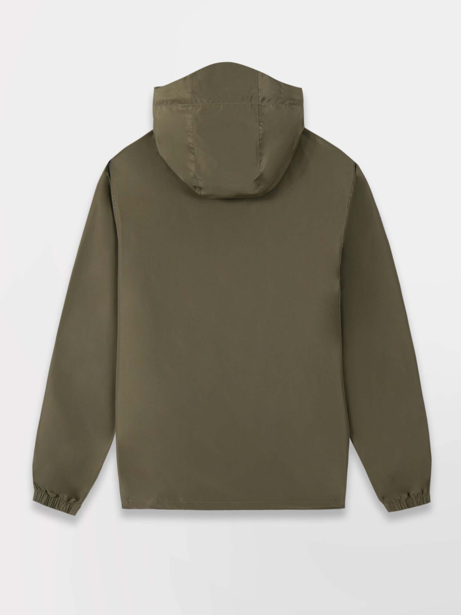 Coupe Vent Homme Impermeable A Capuche Kaki tbs