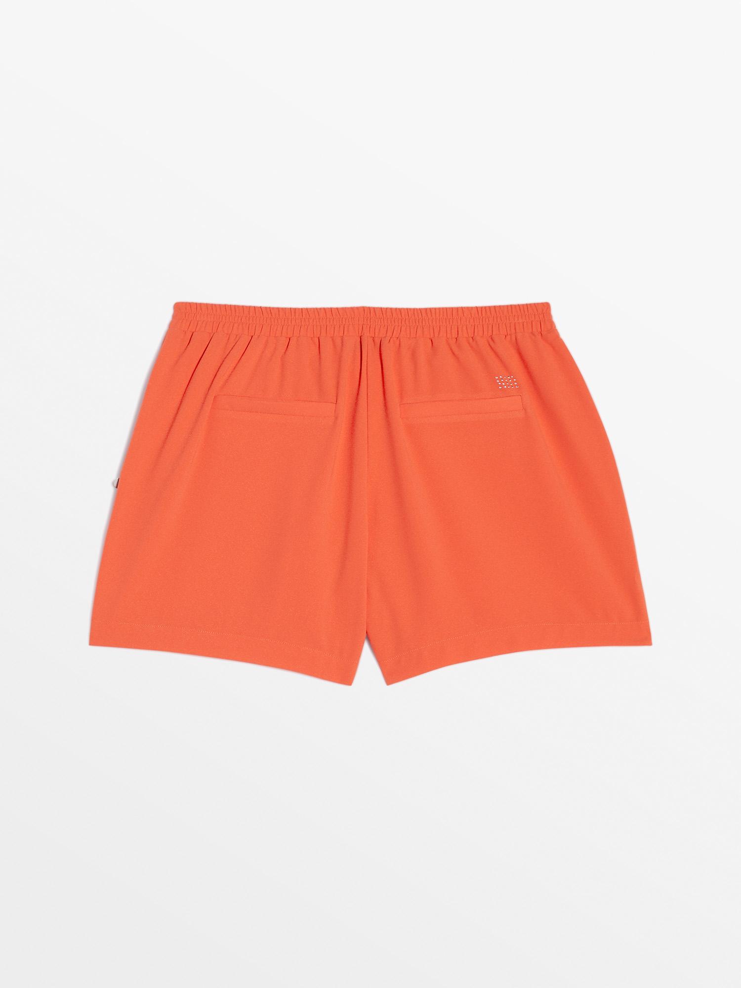 Short Femme Ceinture Elastiquee Rouge tbs