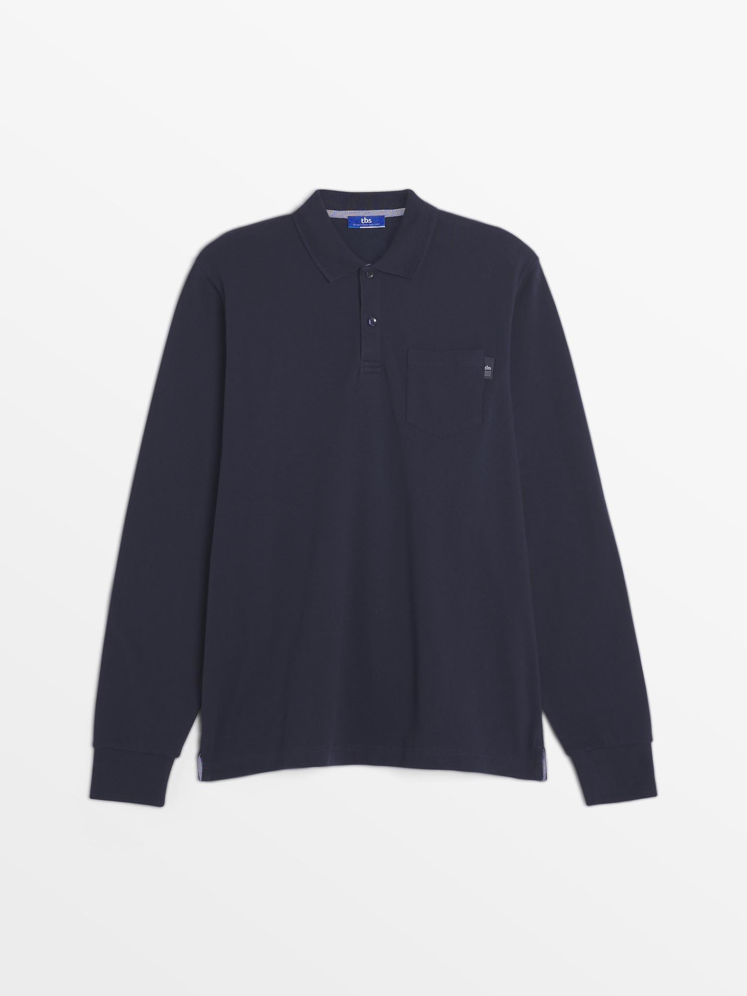 Polo tbs homme manches longues hotsell