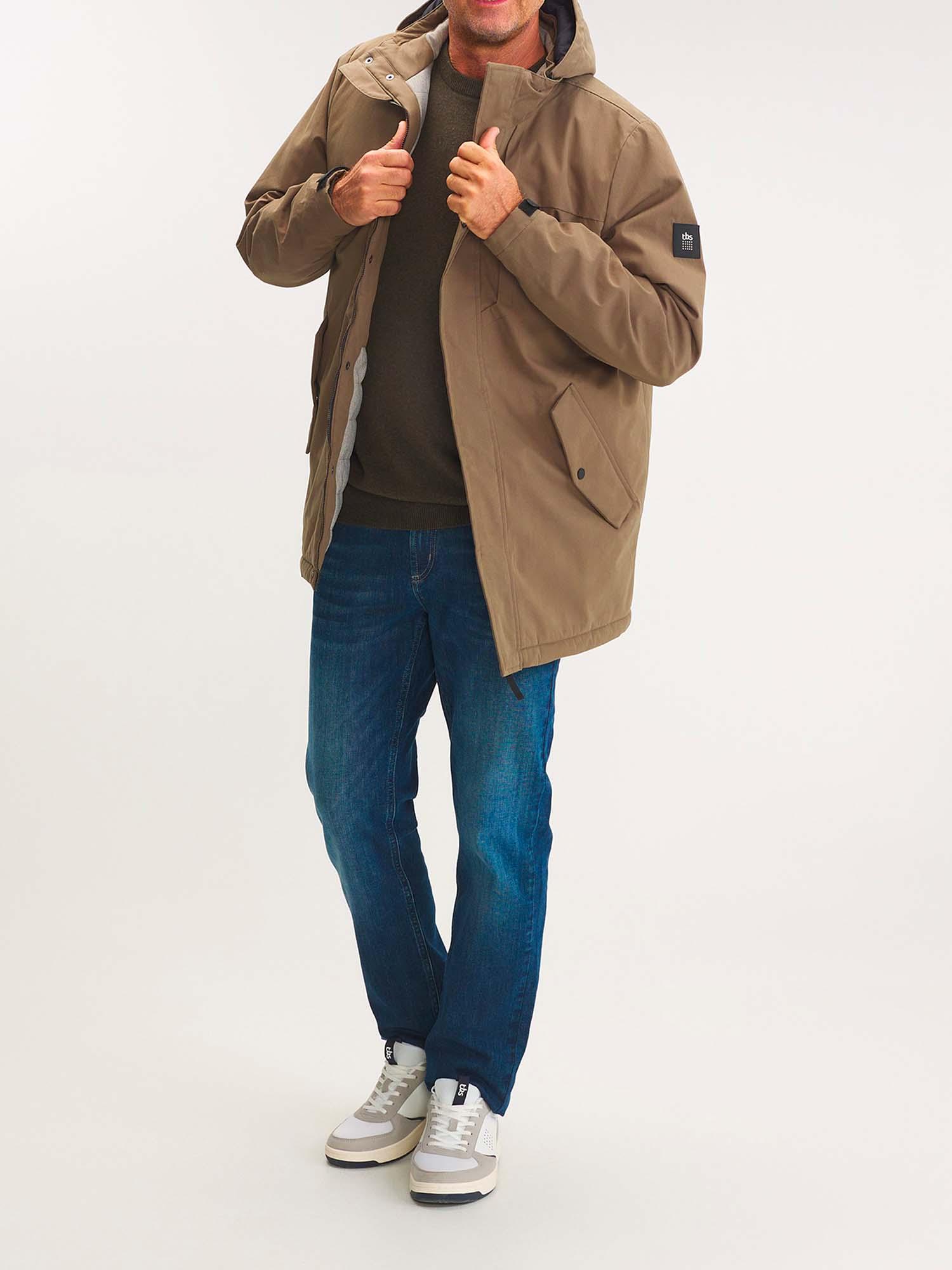 Veste longue kaki clearance homme