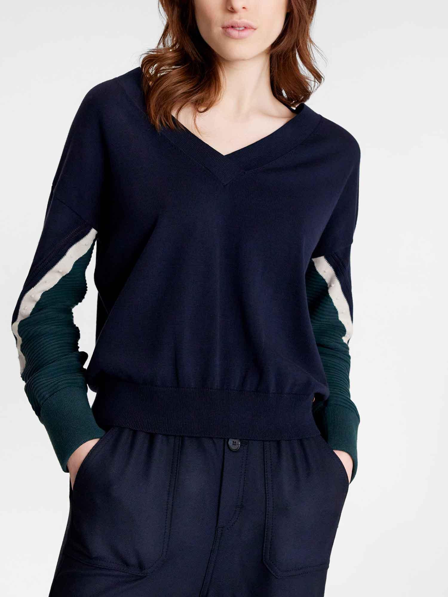Pull Femme Coton Biologique Marine tbs