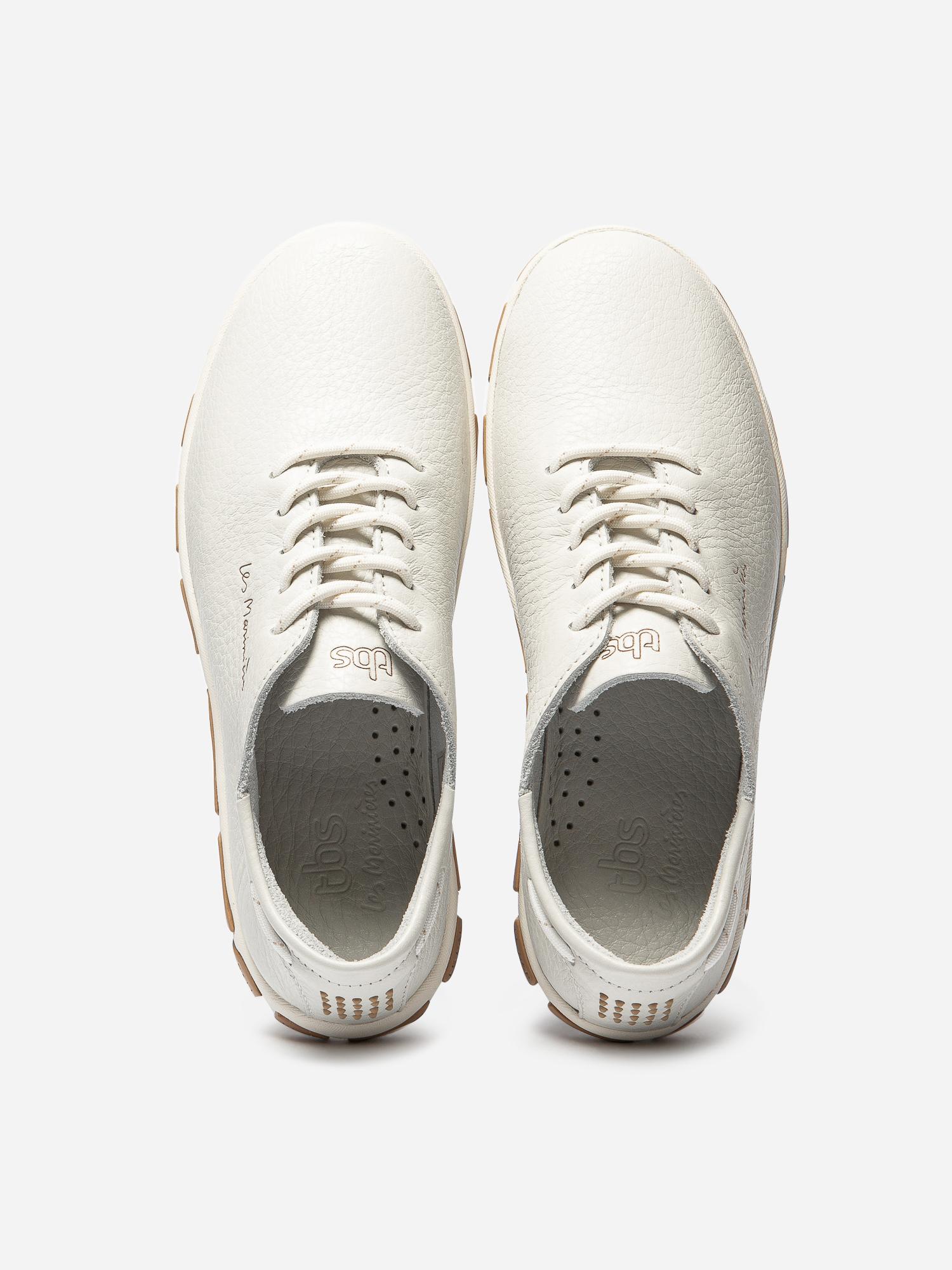 Tennis Femme Confort Cuir Blanc tbs