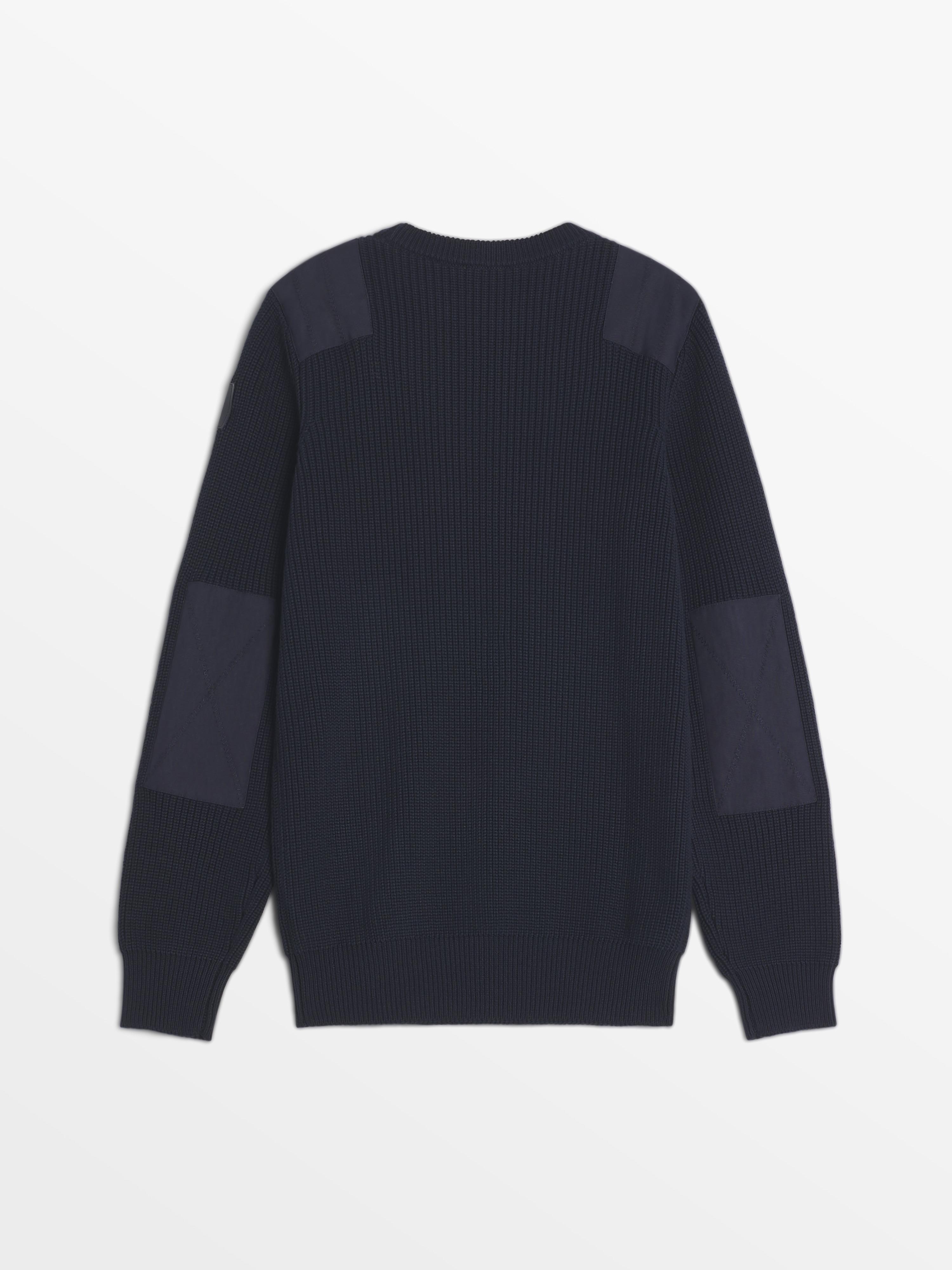 Pull Homme Col Rond Maille Marine tbs