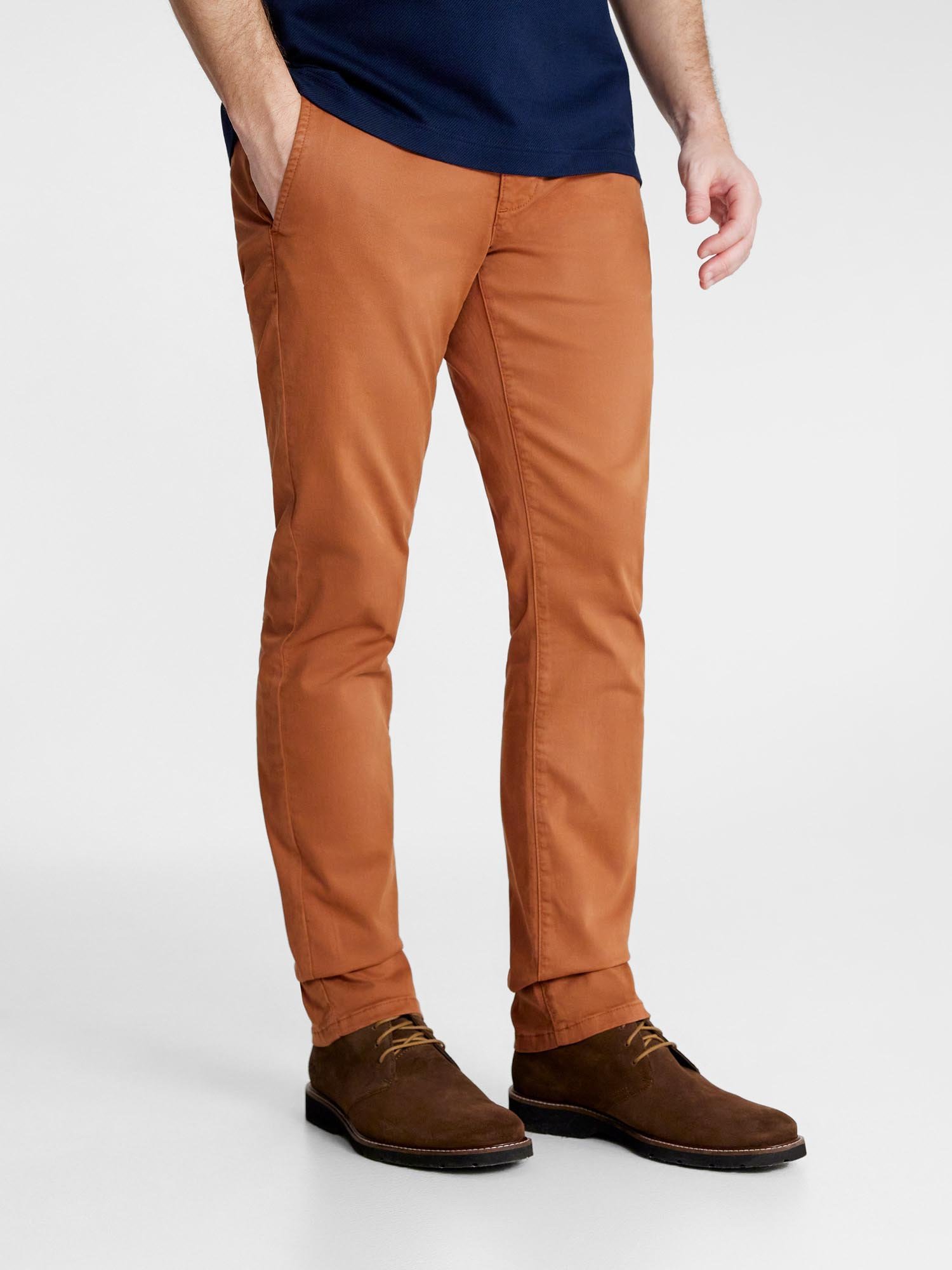 Pantalon Chino Homme Coton Biologique Orange