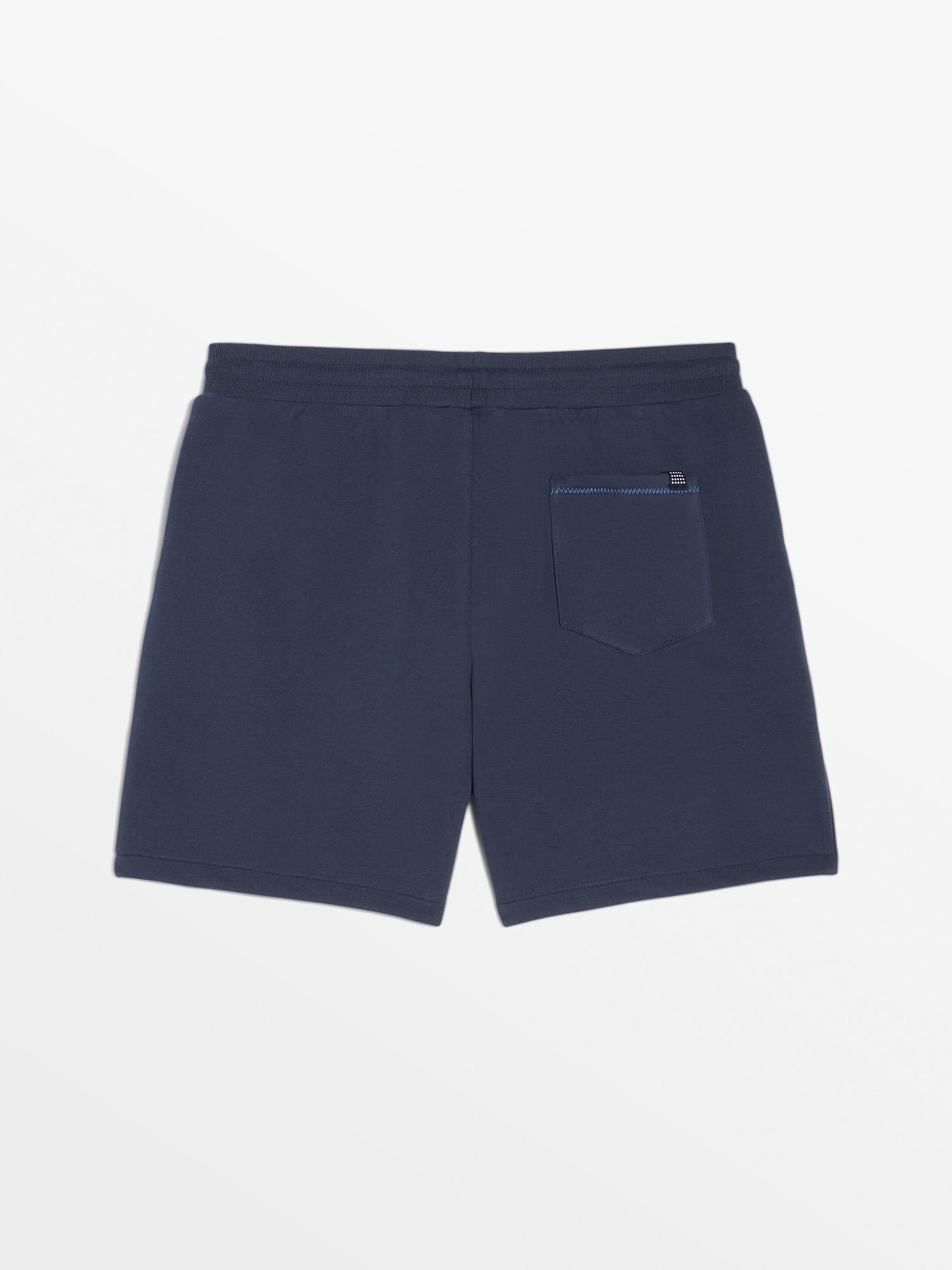 Short Homme Molletonne Eco Concu Marine tbs