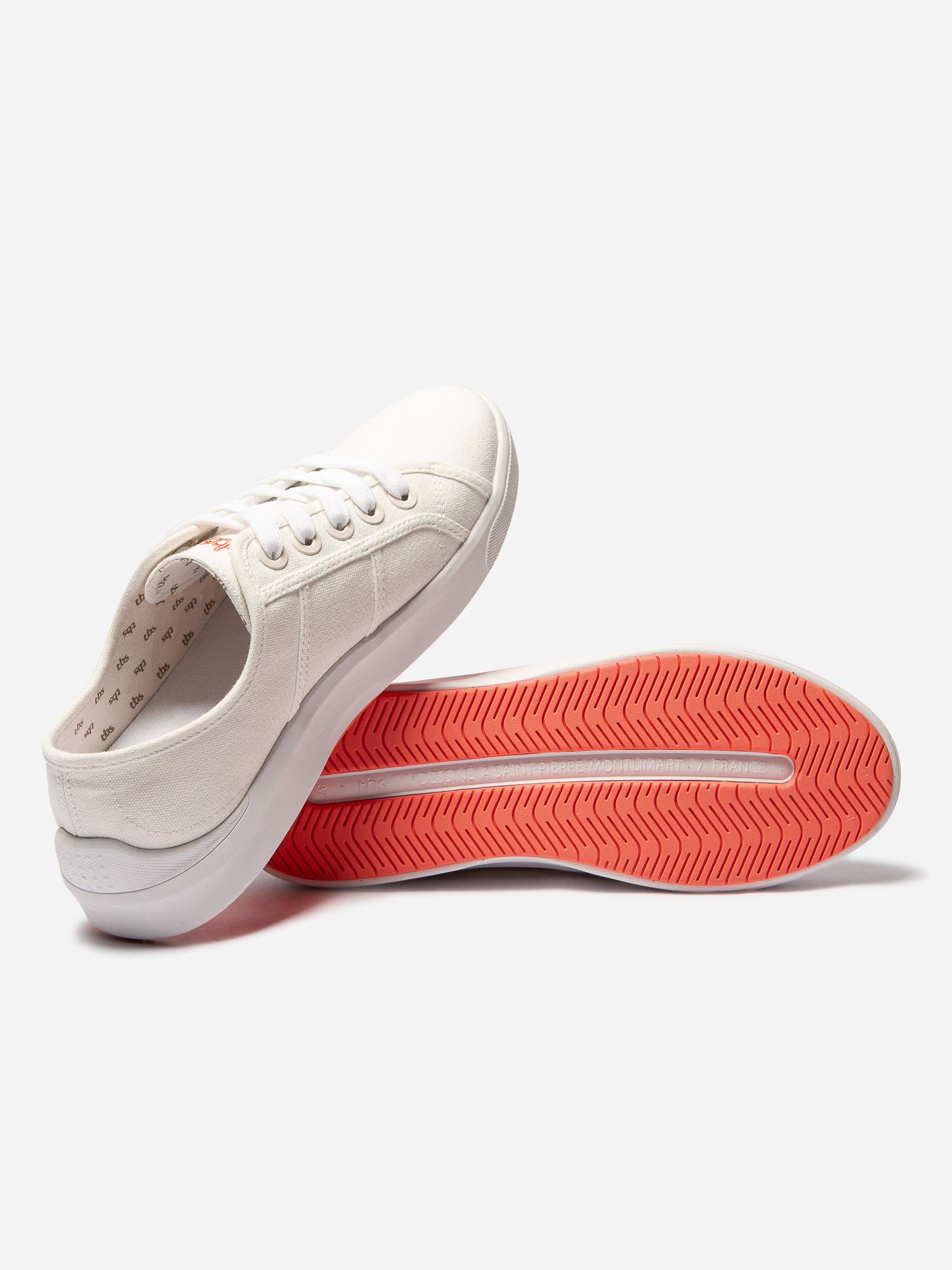Baskets TBS Jellina - Tennis Knit Eco PET, Blanc, Semelle Intérieure Amovible