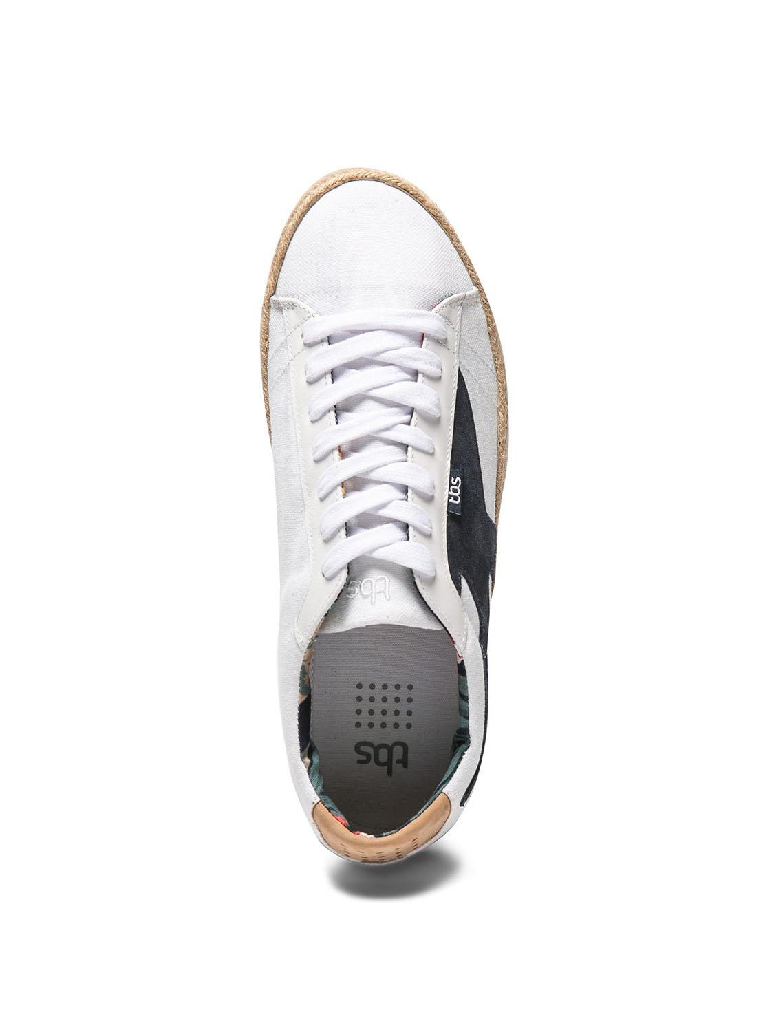 Tennis toile blanche homme sales