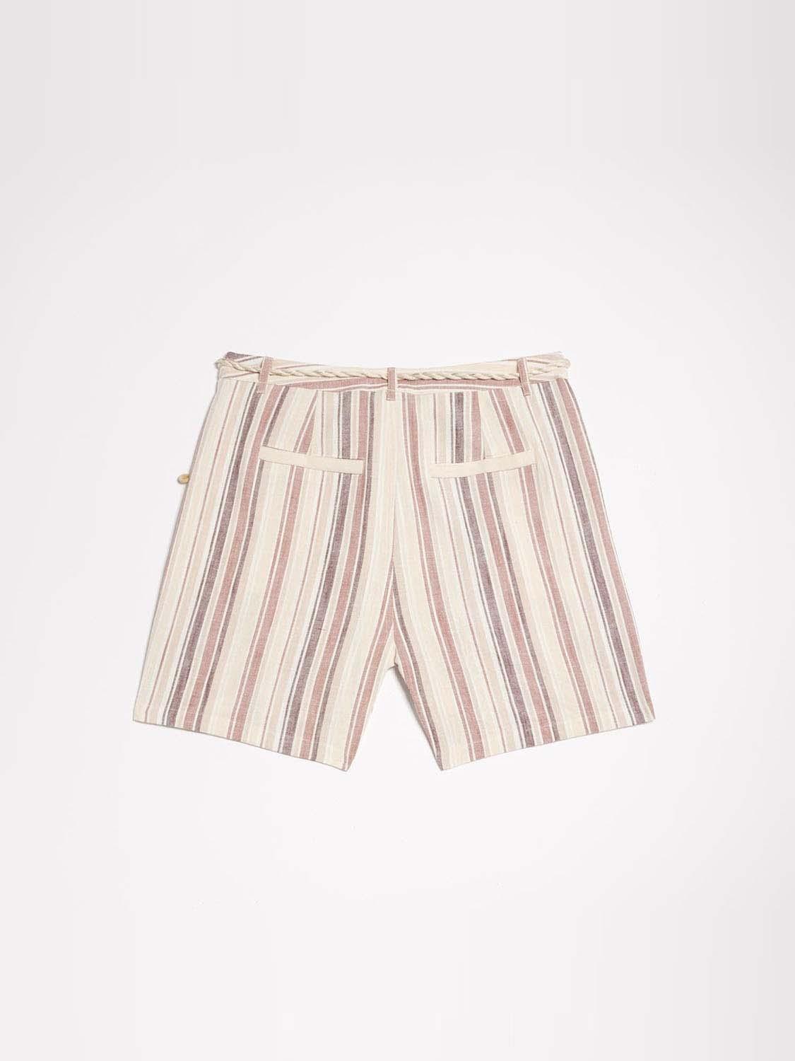 Short femme a rayure deals