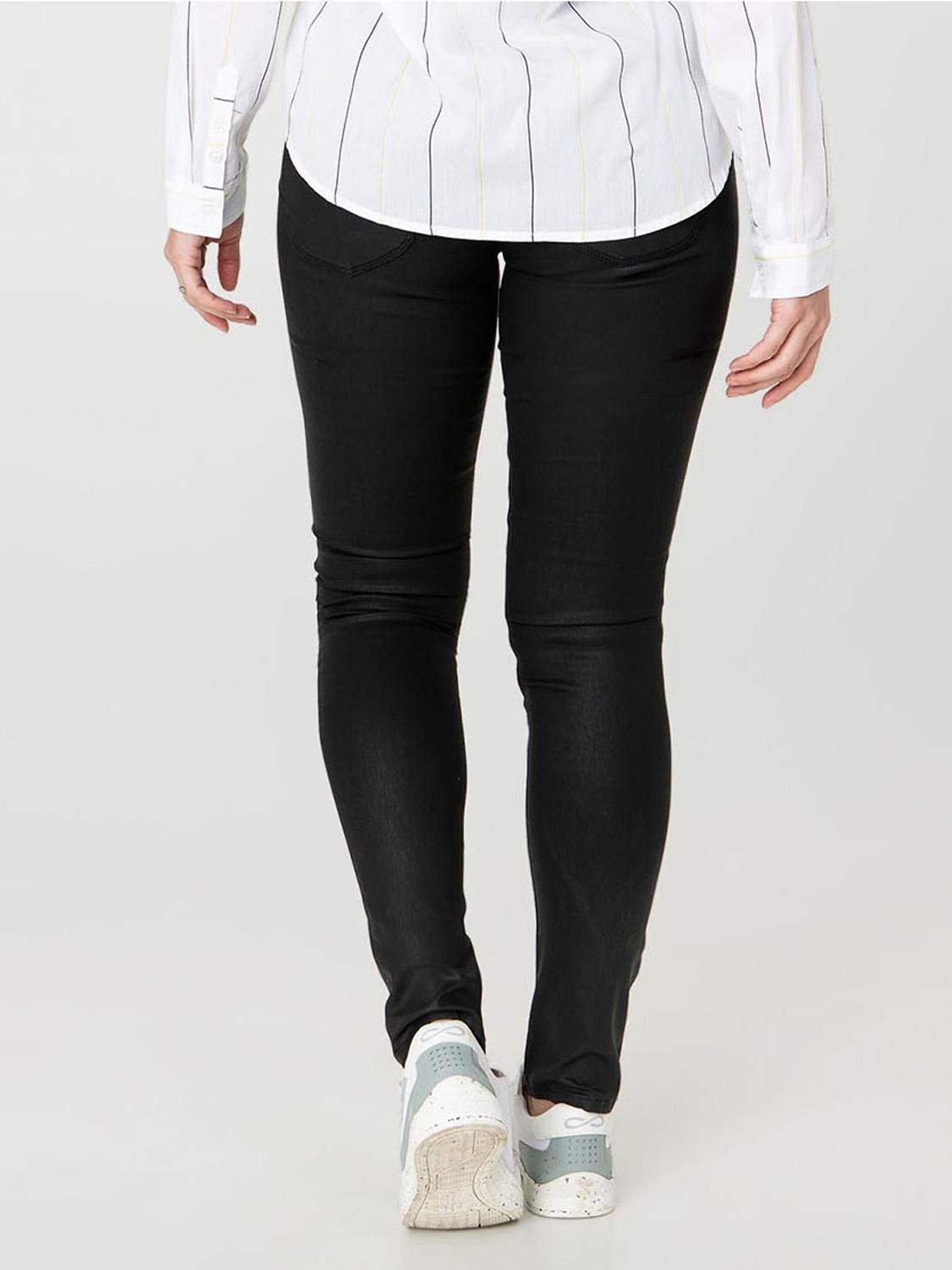 Pantalon femme enduit hot sale
