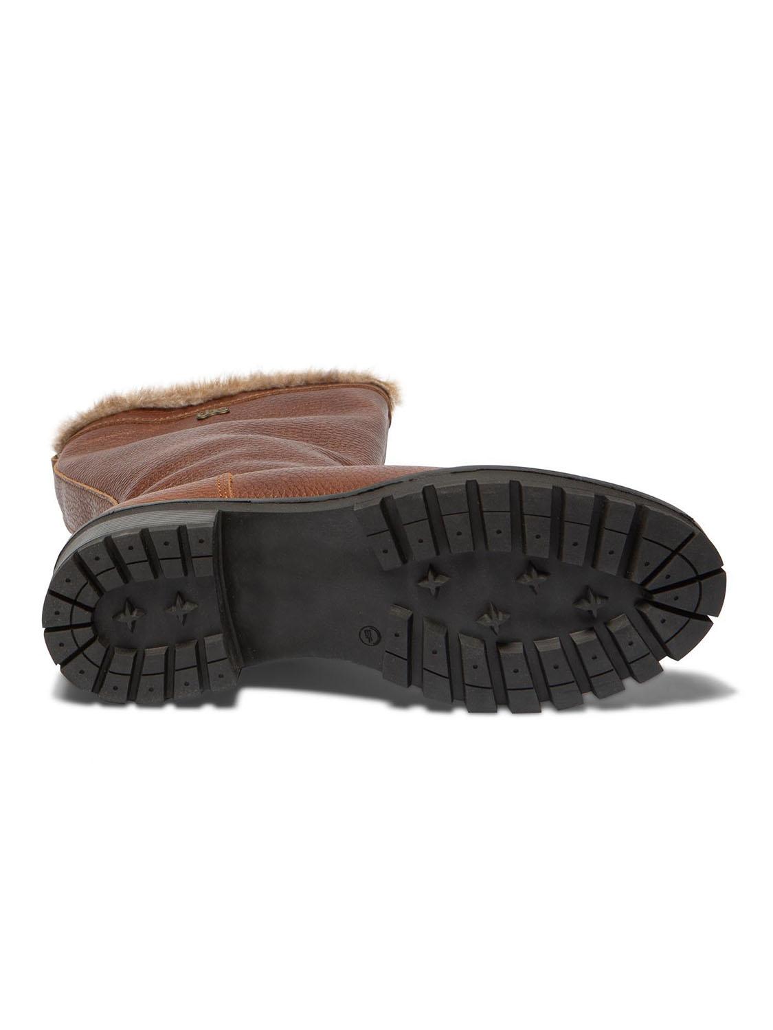 Bottes cuir fourrées femme hot sale