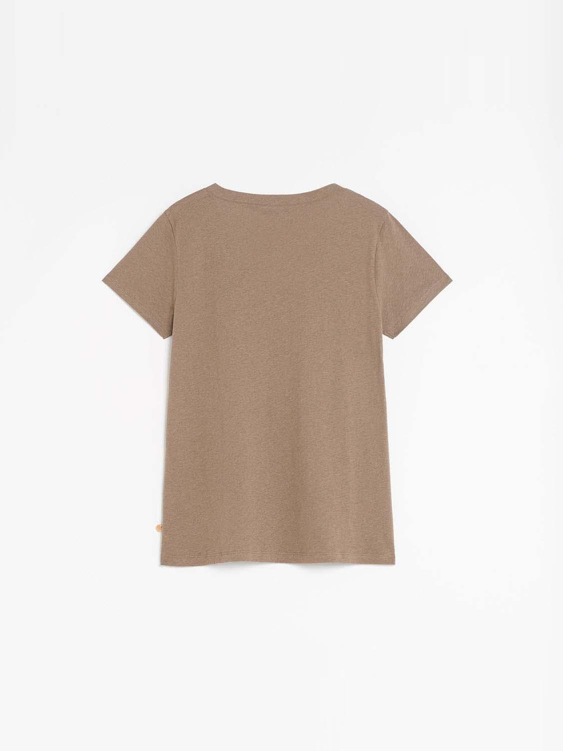 Tee shirt femme marron sales