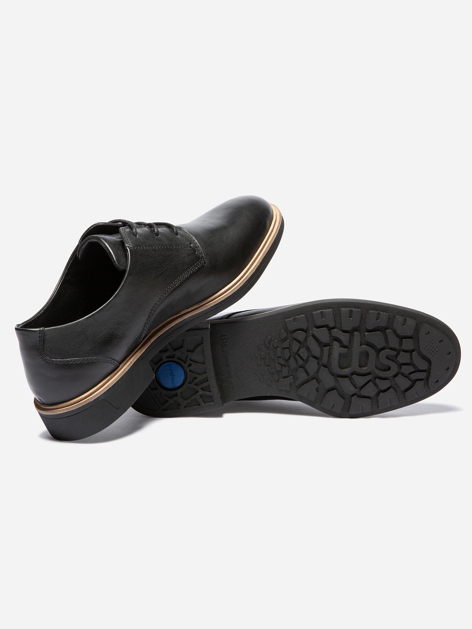Derbies Femme Confort Purefoam Cuir Noir tbs