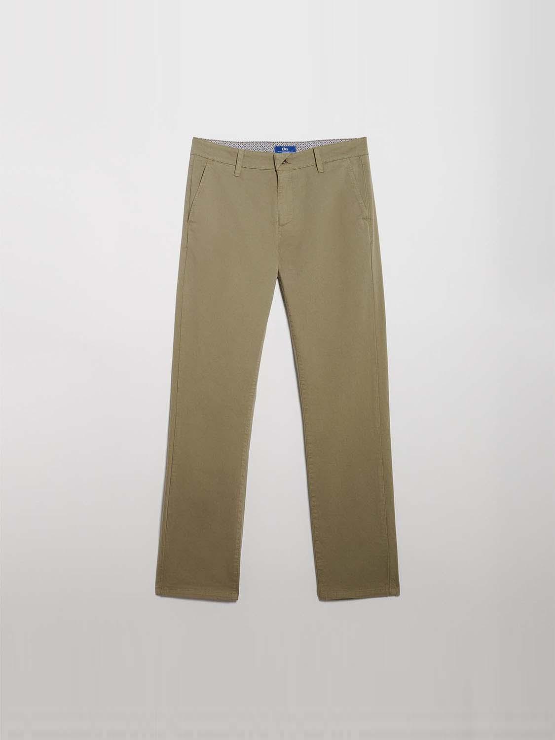 Pantalon Chino Homme Coton Biologique Kaki tbs