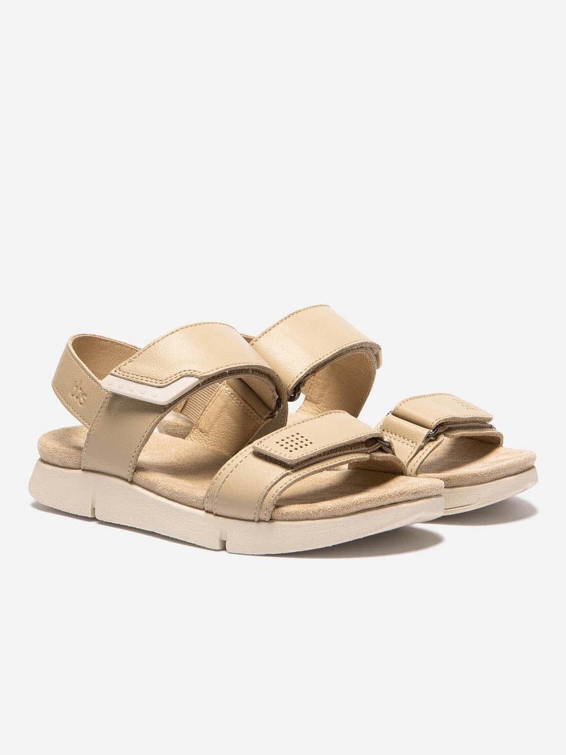 Sandales Femme Scratch Cuir Marron